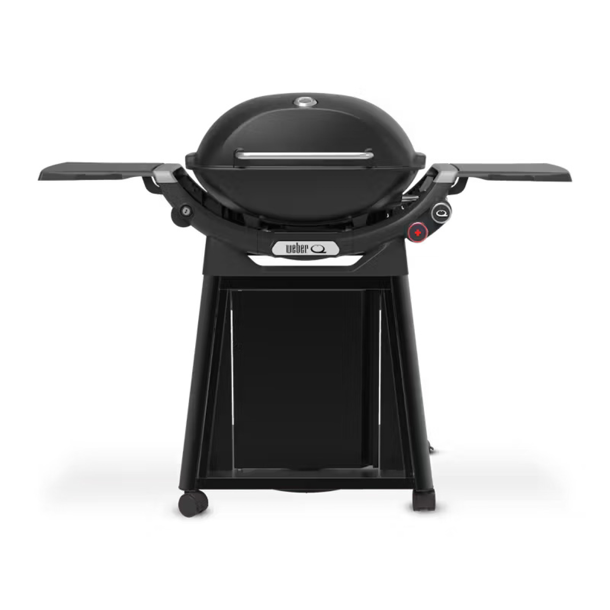 Газовий гриль Weber Q3200N Black з бічними столиками на візку Premium 1501126 - Robinzon.ua