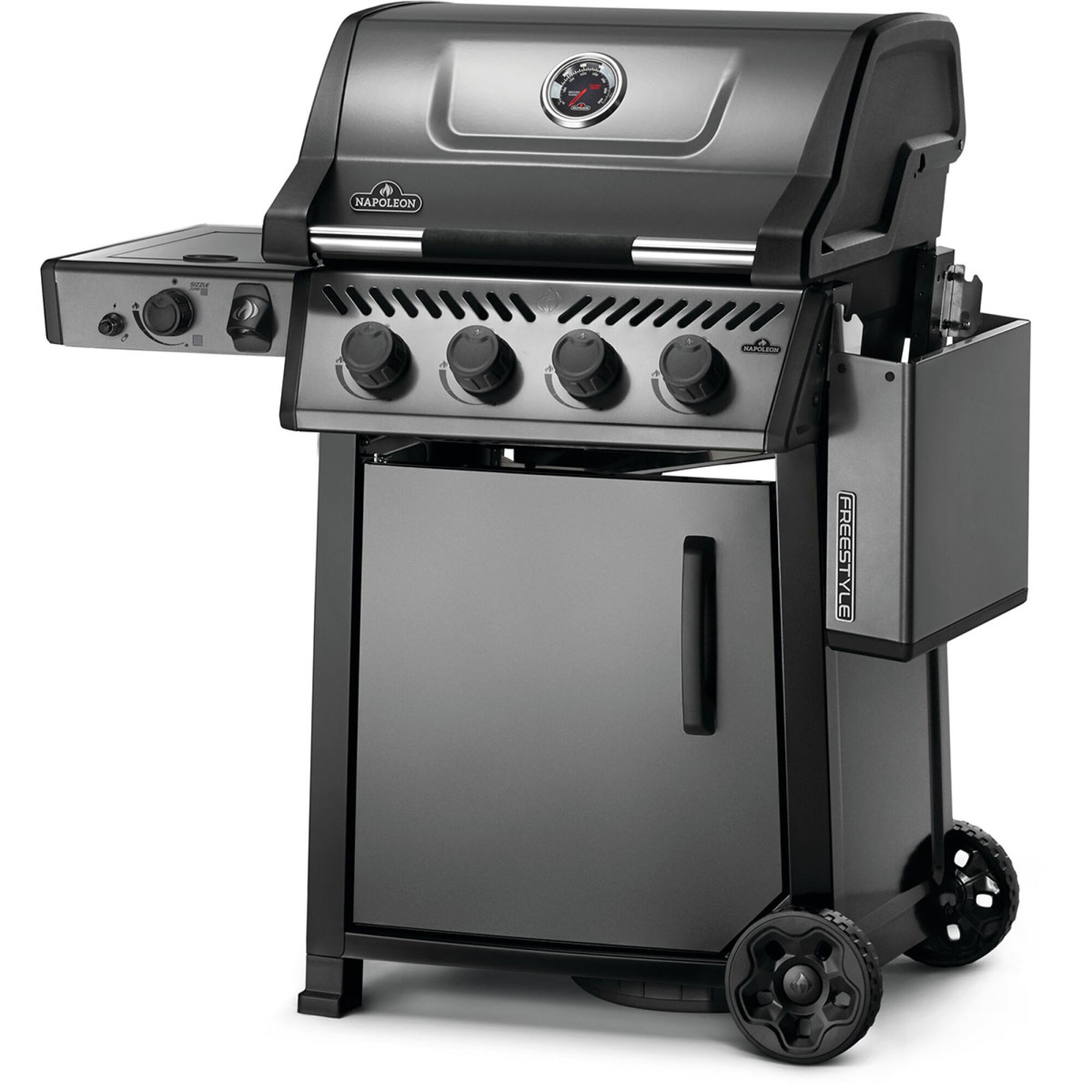 Газовый гриль Napoleon Freestyle 425 с боковым горелкой Sizzle Zone и дверцей, графитовый F425DSIBPGT-RC. - 3 - Robinzon.ua