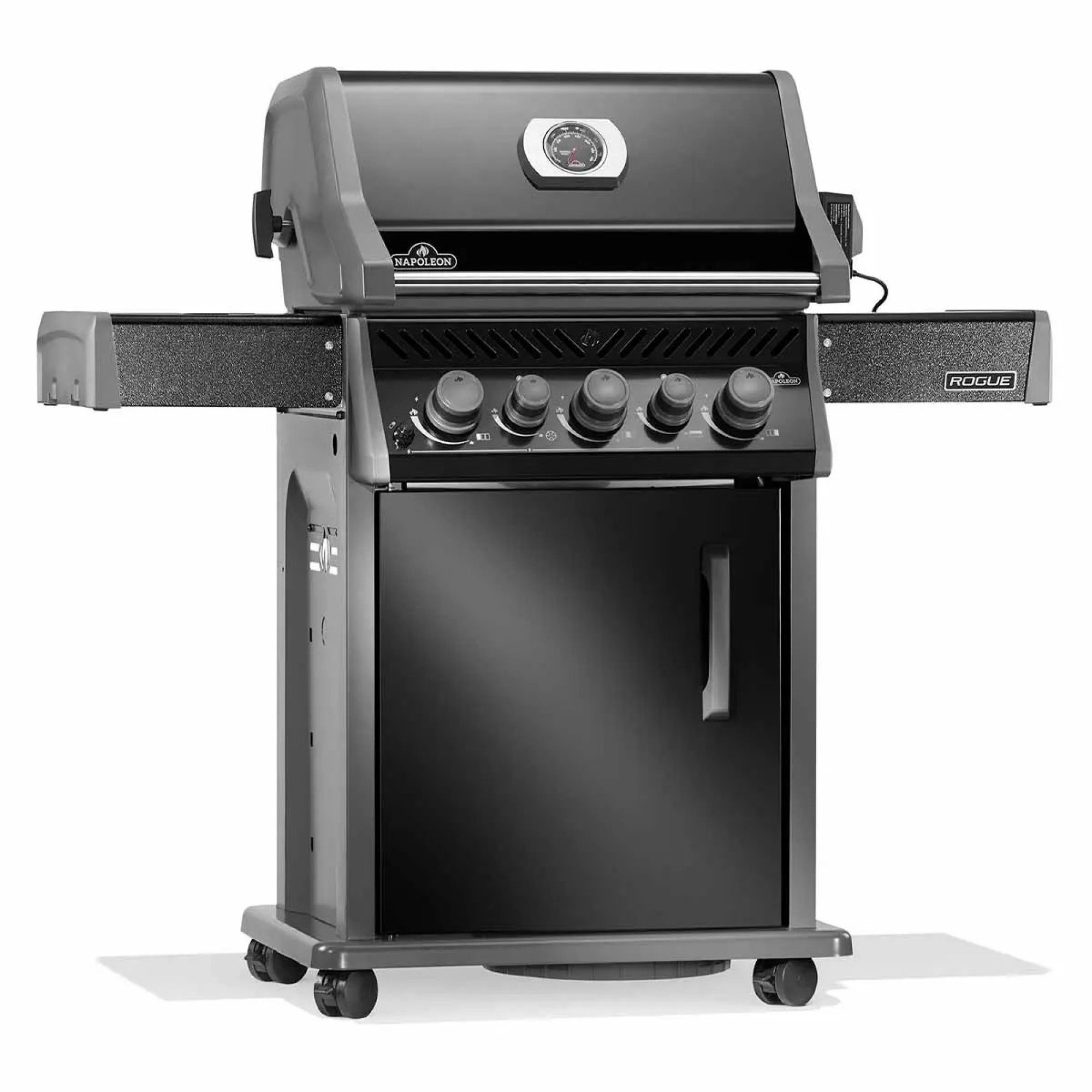 Газовий гриль Napoleon Rogue 425R з бічним пальником Sizzle Zone та вертілем, чорний RB425RSBPK-2-UA-R - 1 - Robinzon.ua