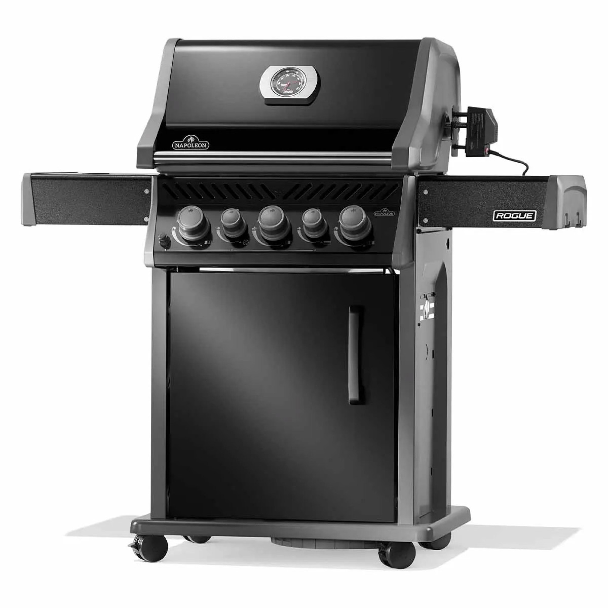 Газовий гриль Napoleon Rogue 425R з бічним пальником Sizzle Zone та вертілем, чорний RB425RSBPK-2-UA-R - 2 - Robinzon.ua