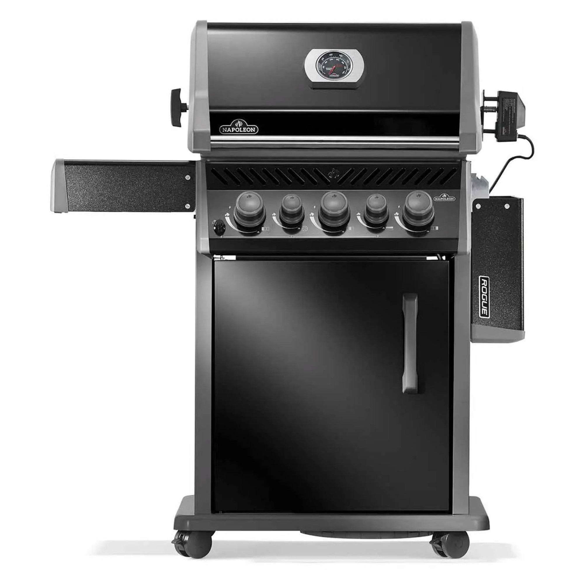 Газовий гриль Napoleon Rogue 425R з бічним пальником Sizzle Zone та вертілем, чорний RB425RSBPK-2-UA-R - 5 - Robinzon.ua