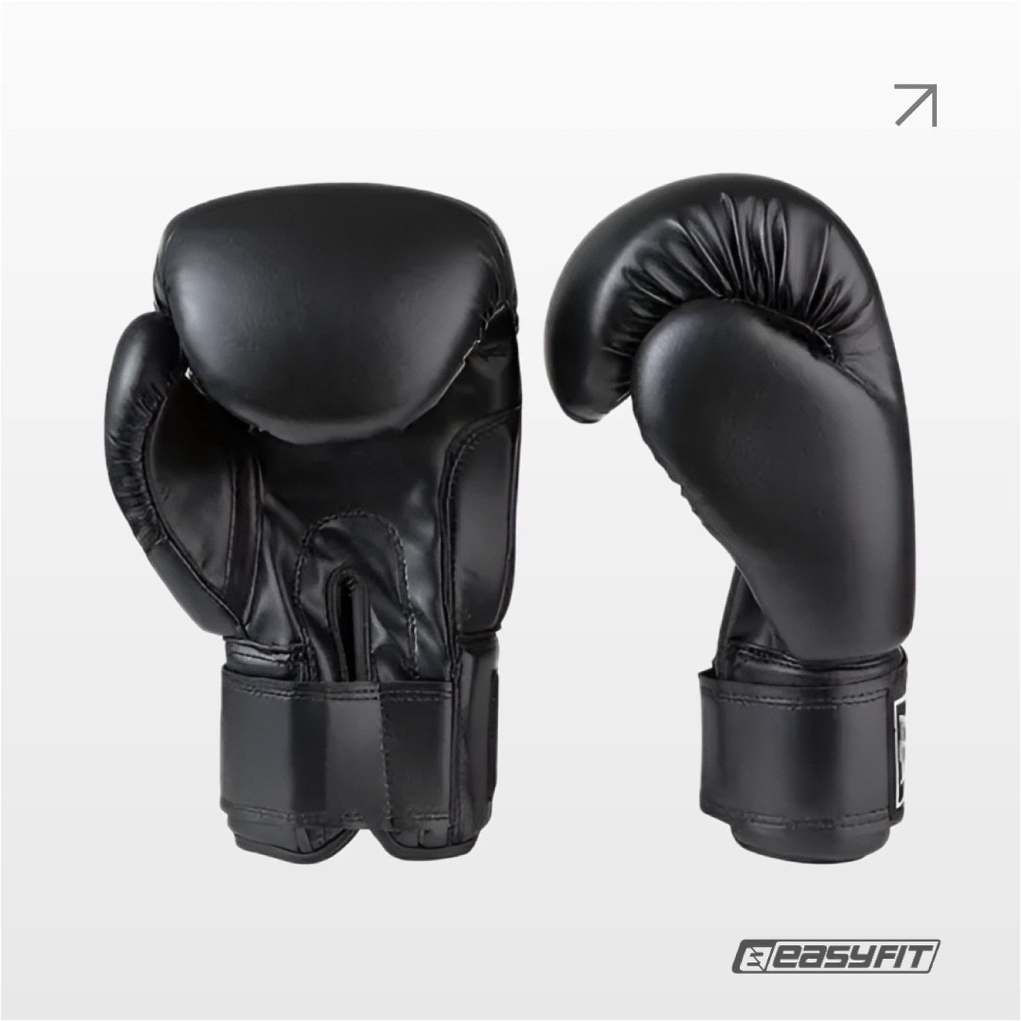 Боксерські рукавички Everlast 10 унцій (10 oz) чорні - 1 - Robinzon.ua