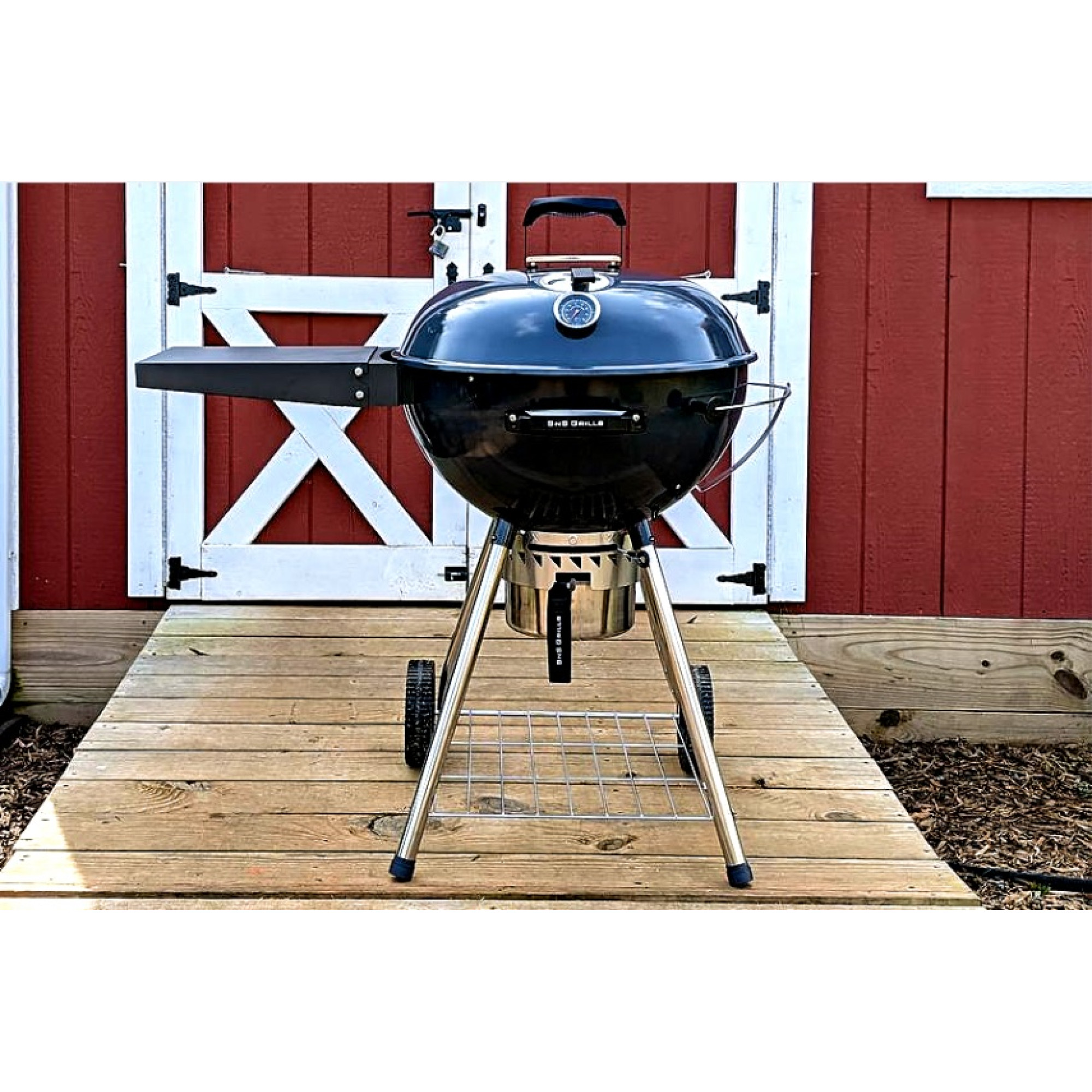 Вугільний гриль Slow and Sear Original Kettle Grill 57 см + кошик Deluxe SNS-KET-1 - 6 - Robinzon.ua