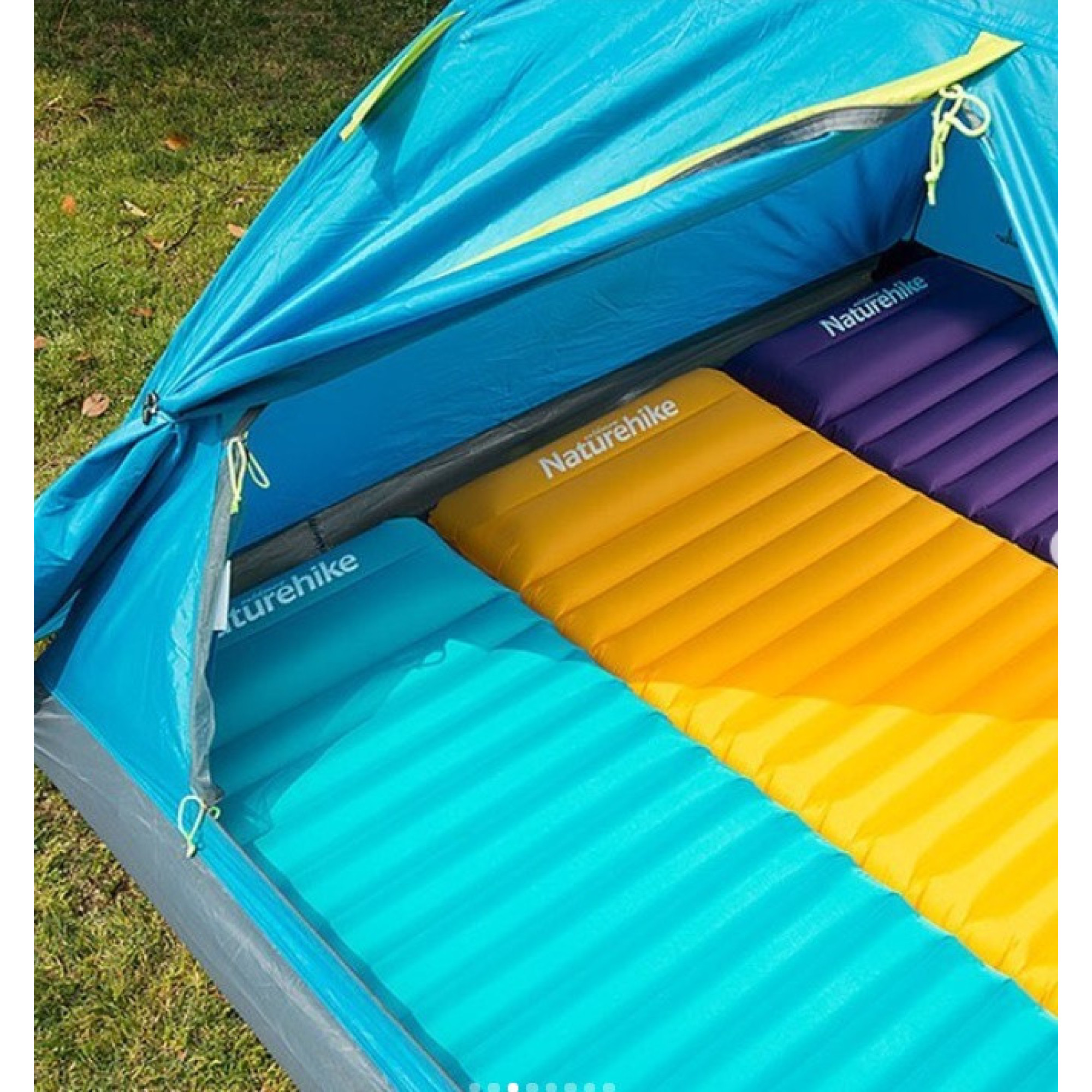 Килимок надувний Naturehike бірюзовий NH18Q001-D - 3 - Robinzon.ua