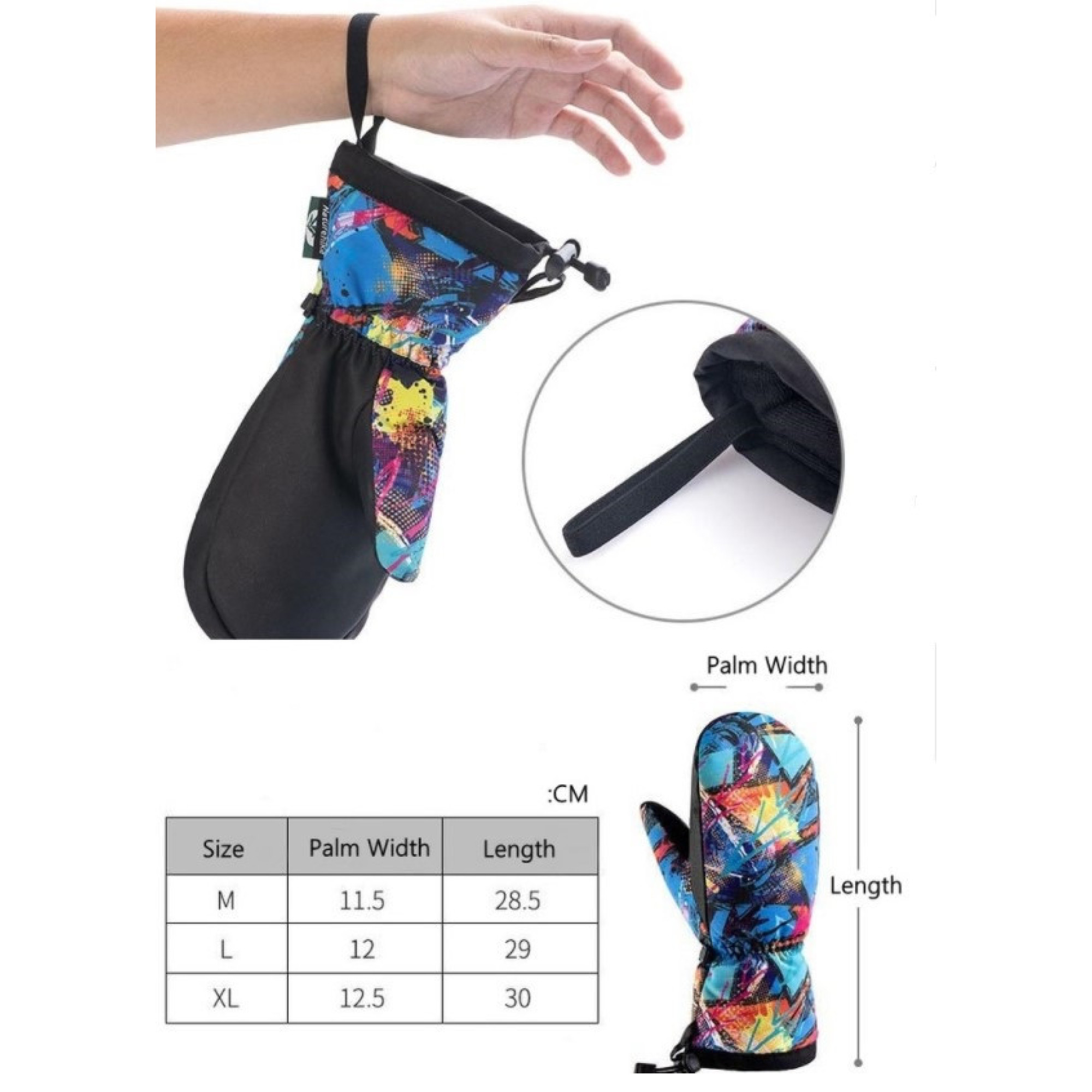 Чоловічі зимові рукавиці - лижні Naturehike розмір XL чорні NH19FS020 - 4 - Robinzon.ua