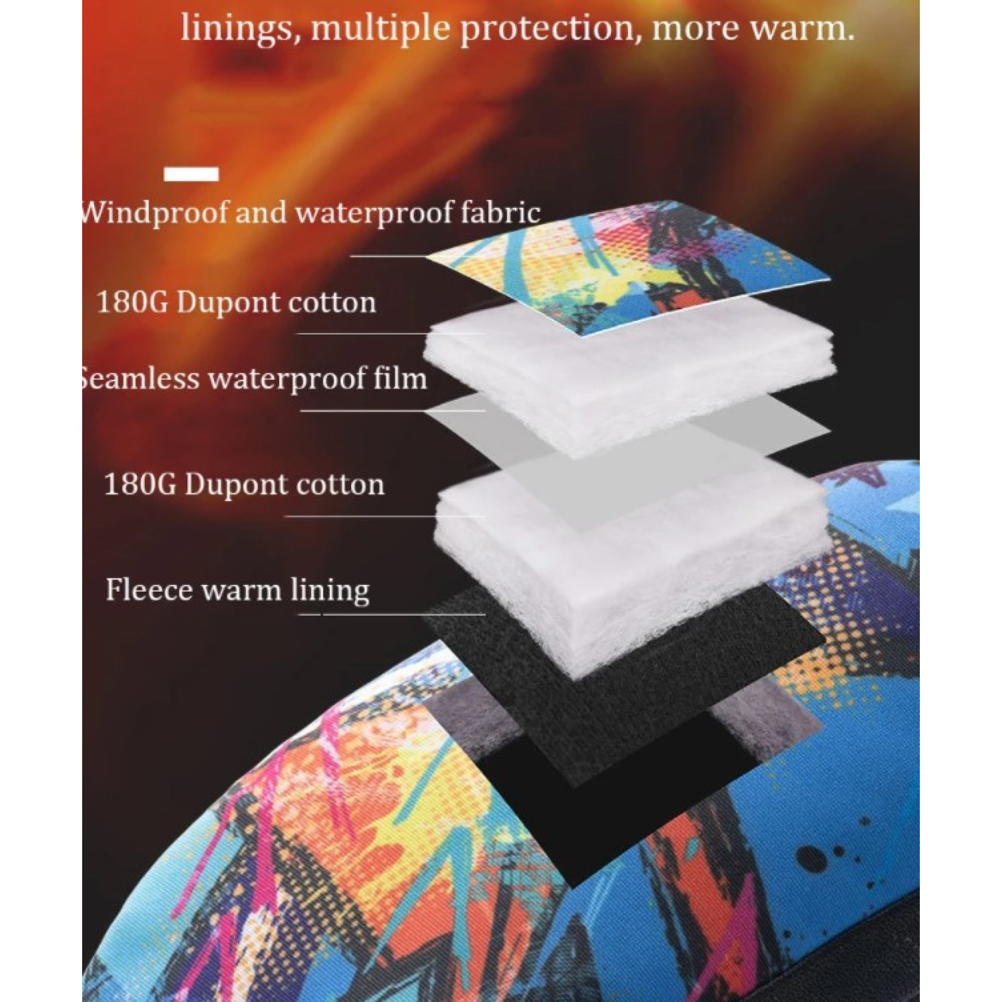 Чоловічі зимові рукавиці - лижні Naturehike розмір XL чорні NH19FS020 - 3 - Robinzon.ua