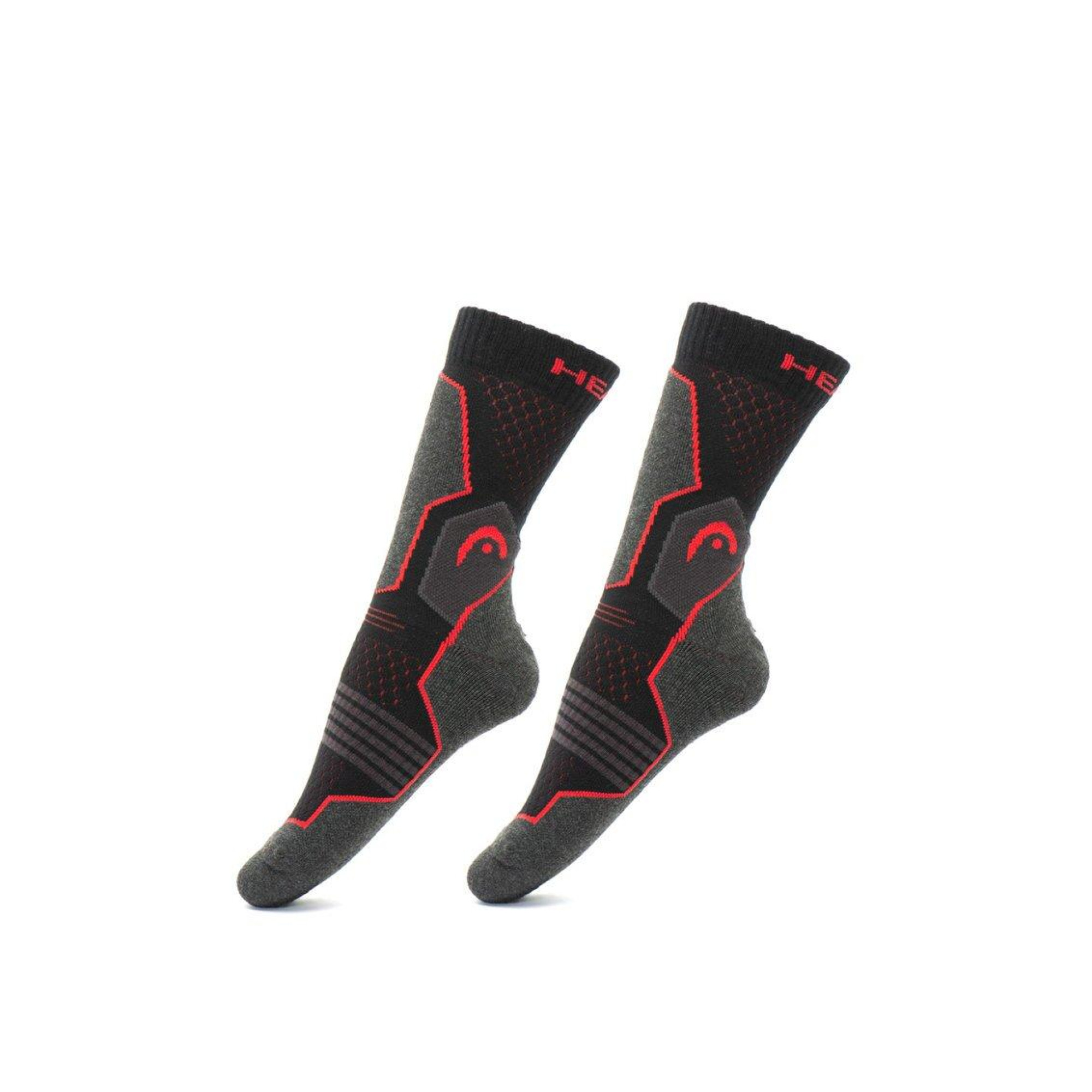 Шкарпетки Head Hiking Crew Unisex 2-pack 35-38 black/red 781001001-232 - 4 - Robinzon.ua