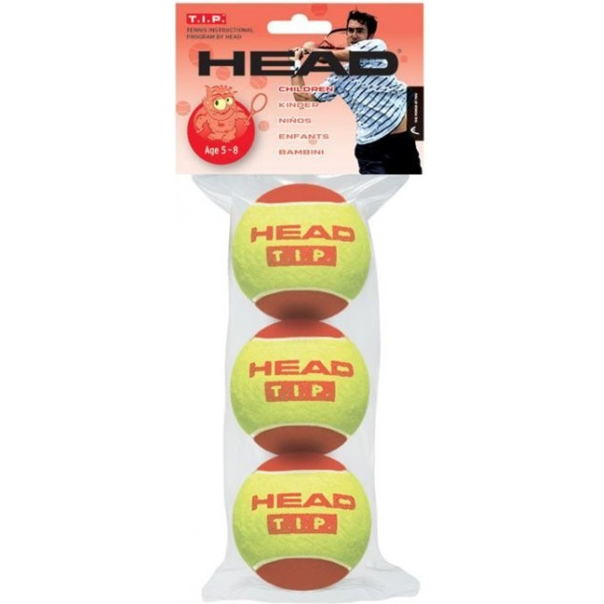 М'ячі для великого тенісу HEAD TIP 3 шт. Жовті (578-213) - Robinzon.ua