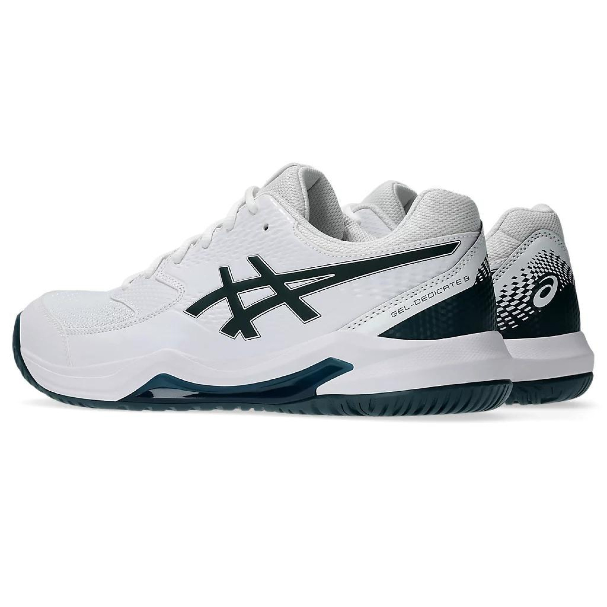 Чоловічі Кросівки Asics Gel-Dedicate 8 all court white/midnight (44) 10 1041A408-105 44 - 2 - Robinzon.ua