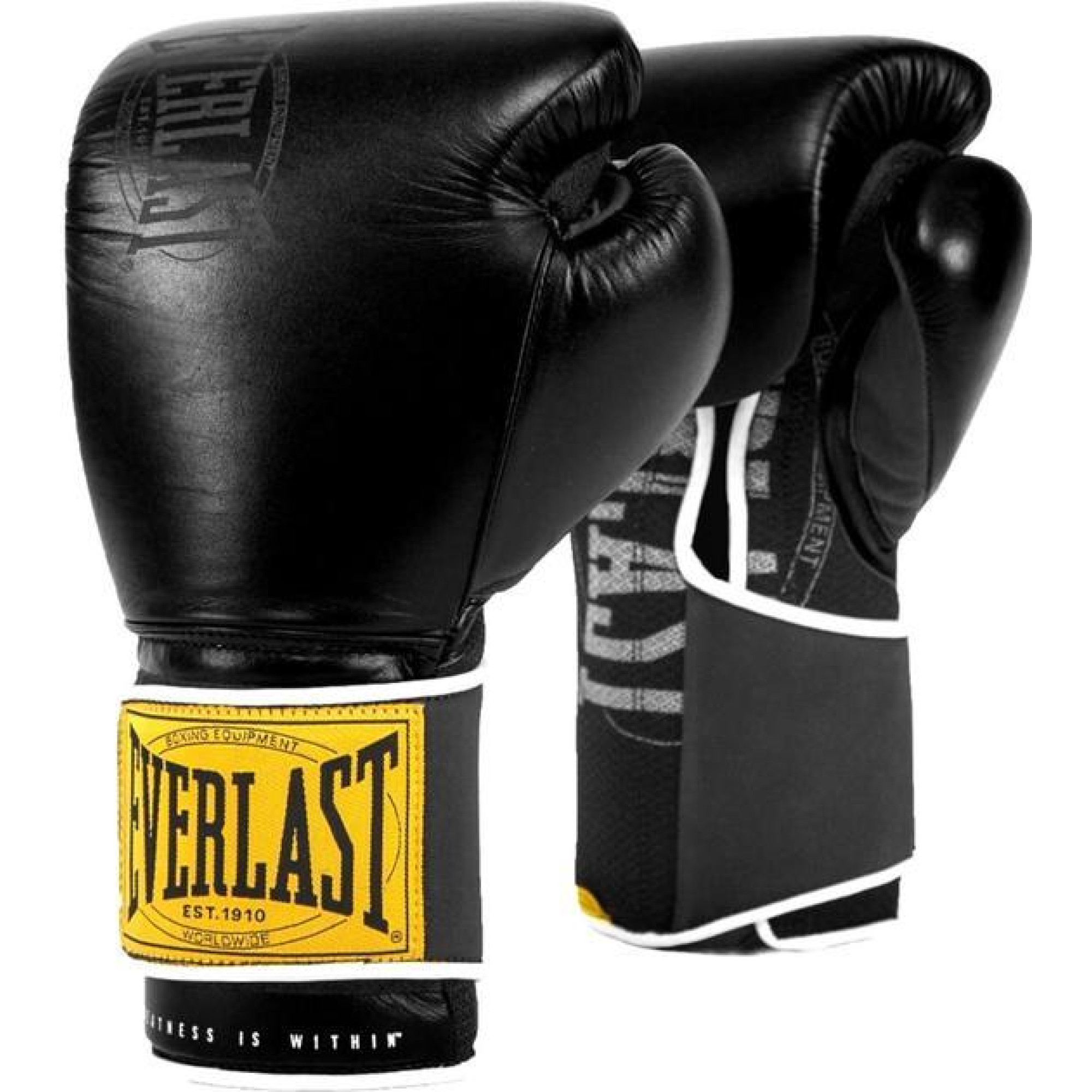 Боксерські рукавиці Everlast 1910 CLASSIC TRAINING GLOVE чорний Уні 12 унцій P00001709 - Robinzon.ua