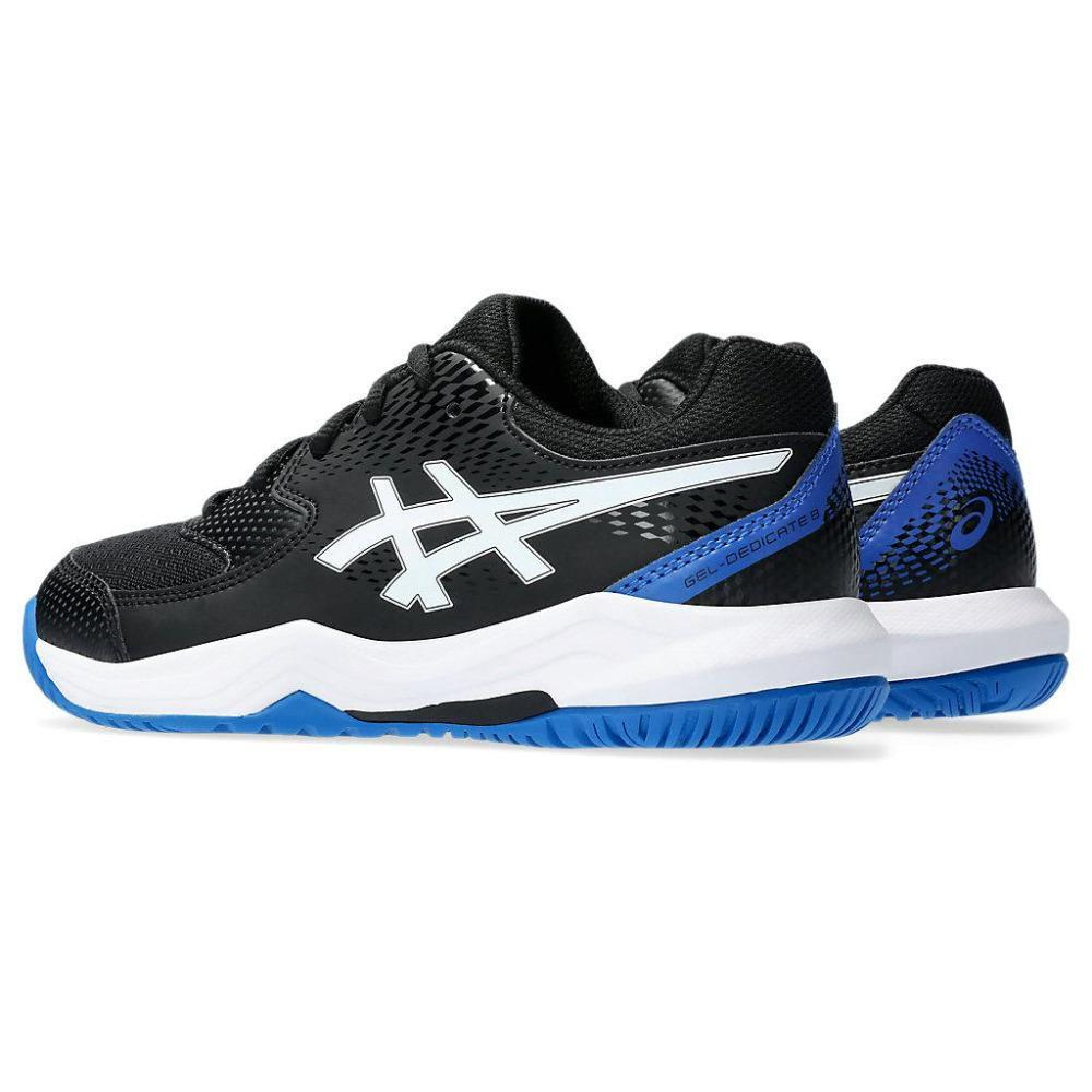 Кросівки дит.  Asics GEL-Dedicate 8 black/white/blue (32.5) 1044A077-002 32.5 - Robinzon.ua