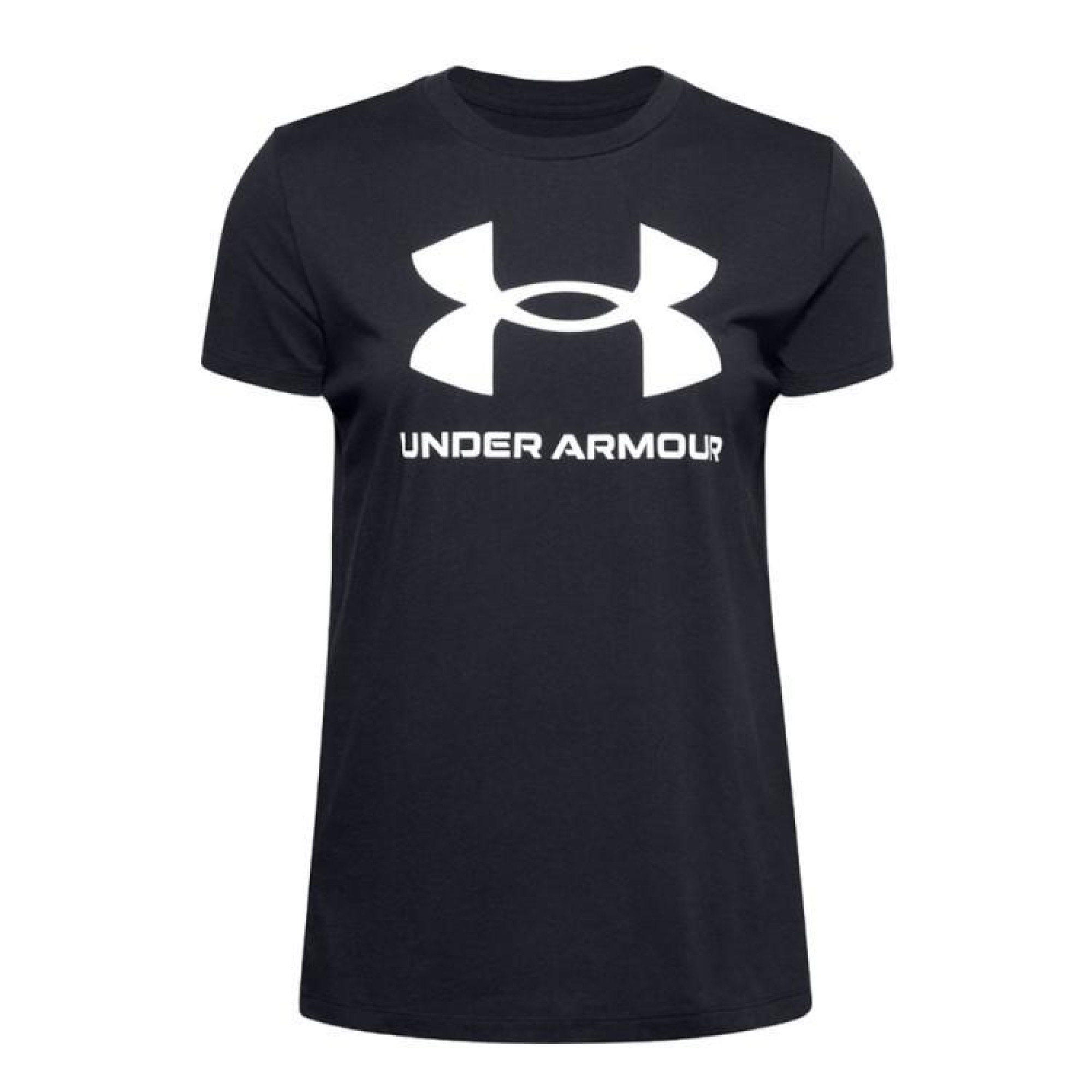 Футболка UA W SPORTSTYLE LOGO SS чорний Жін MD 1356305-001 - Robinzon.ua