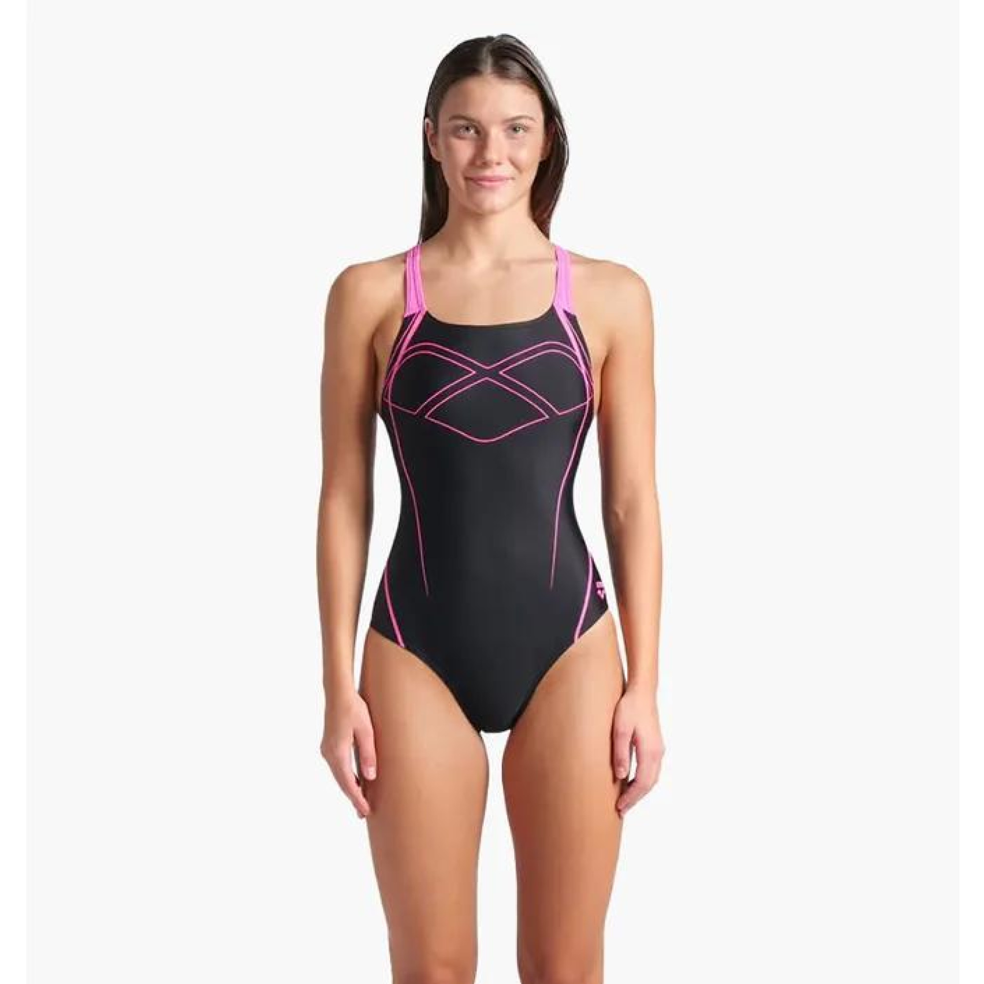 Купальник роздільний для жінок Arena GRAPHIC SWIMSUIT SWIM PRO BACK чорний, рожевий Жін 42 009024-590 42 - Robinzon.ua