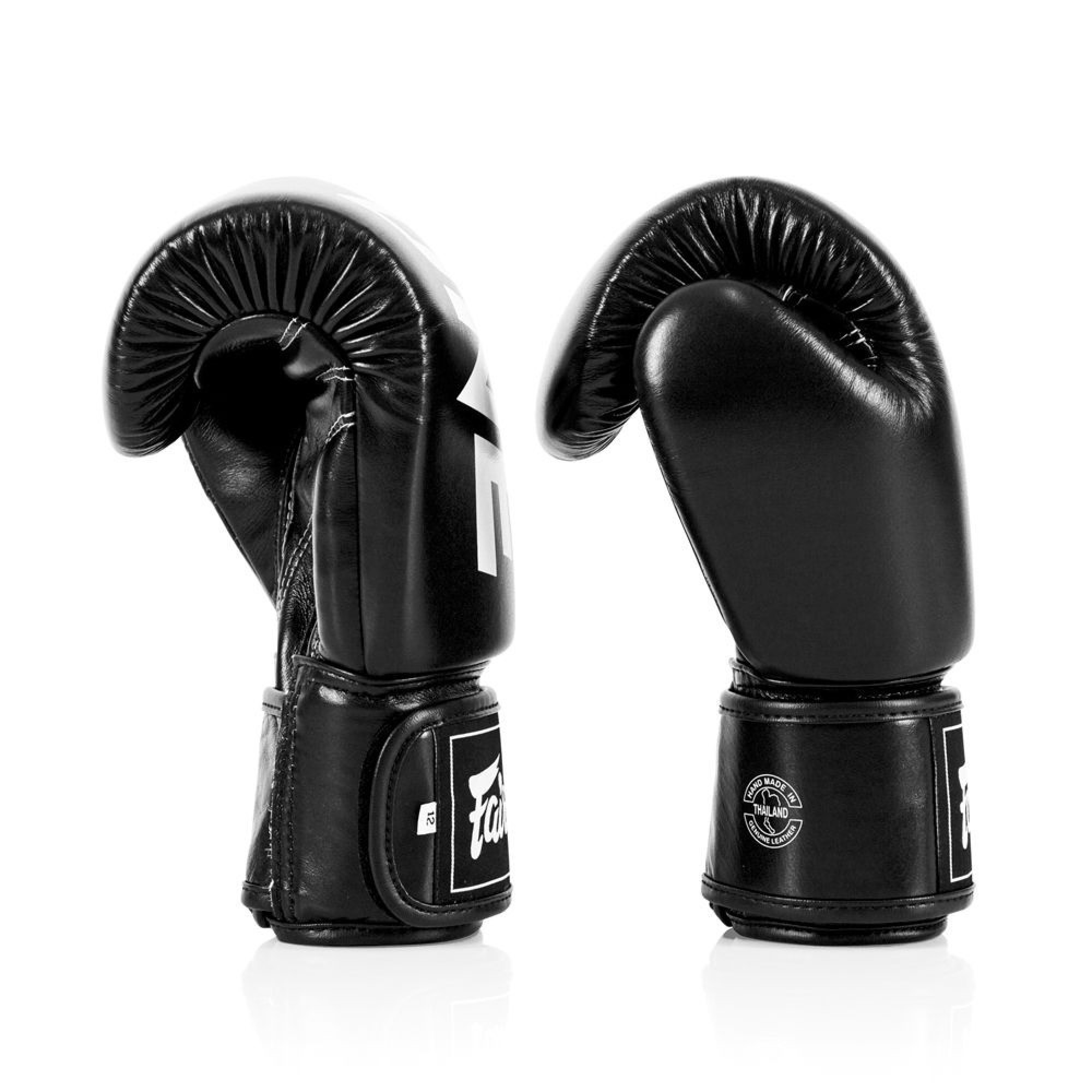 Боксерські рукавиці Fairtex BGV1-ONE (натуральна шкіра) Black 14 унцій - 3 - Robinzon.ua