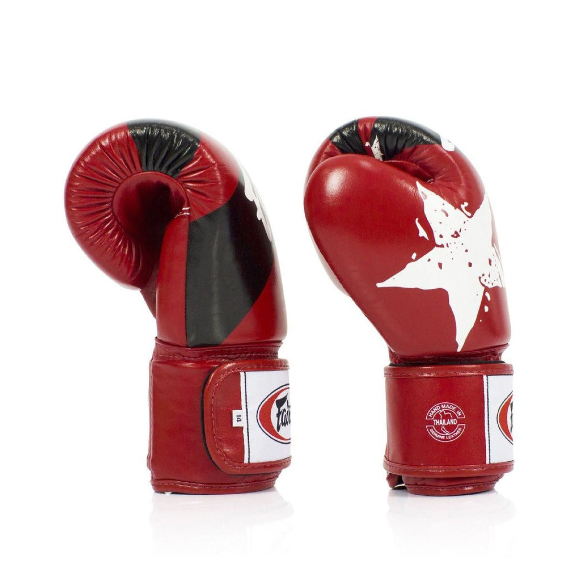 Боксерські рукавиці Fairtex BGV1 Nation Print Red 14 унцій - 3 - Robinzon.ua