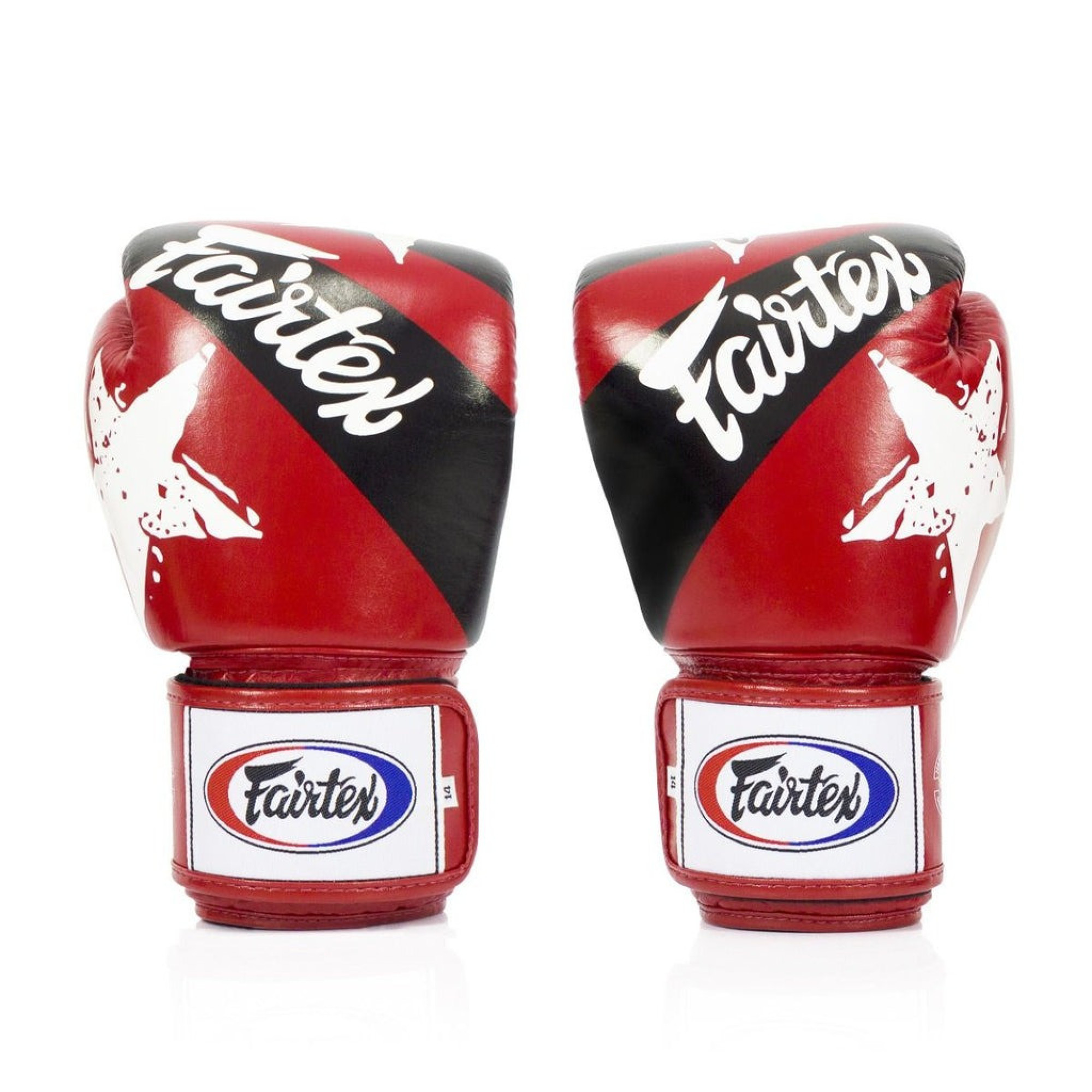 Боксерські рукавиці Fairtex BGV1 Nation Print Red 14 унцій - 1 - Robinzon.ua