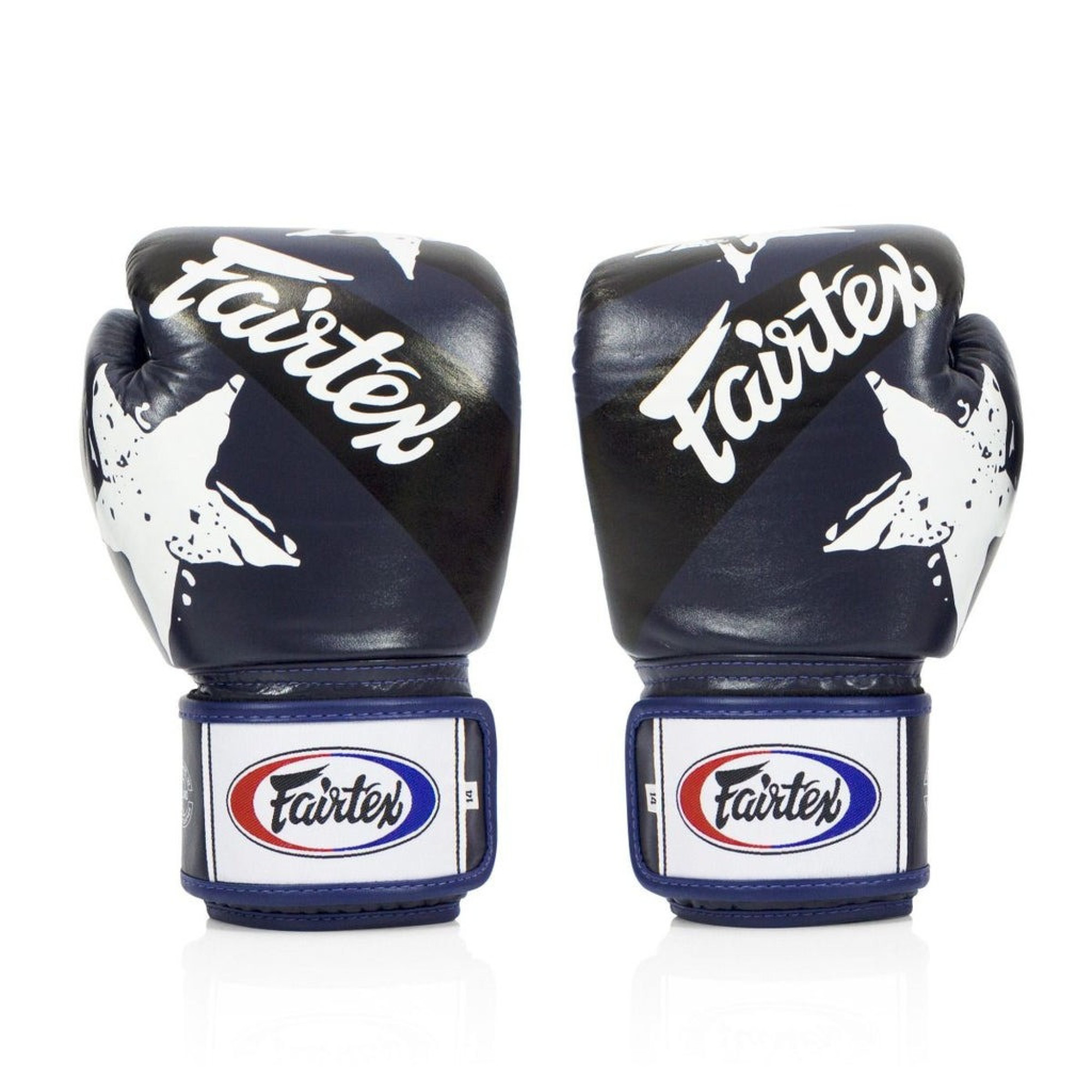 Боксерські рукавиці Fairtex BGV1 Nation Print Blue 12 унцій - 1 - Robinzon.ua