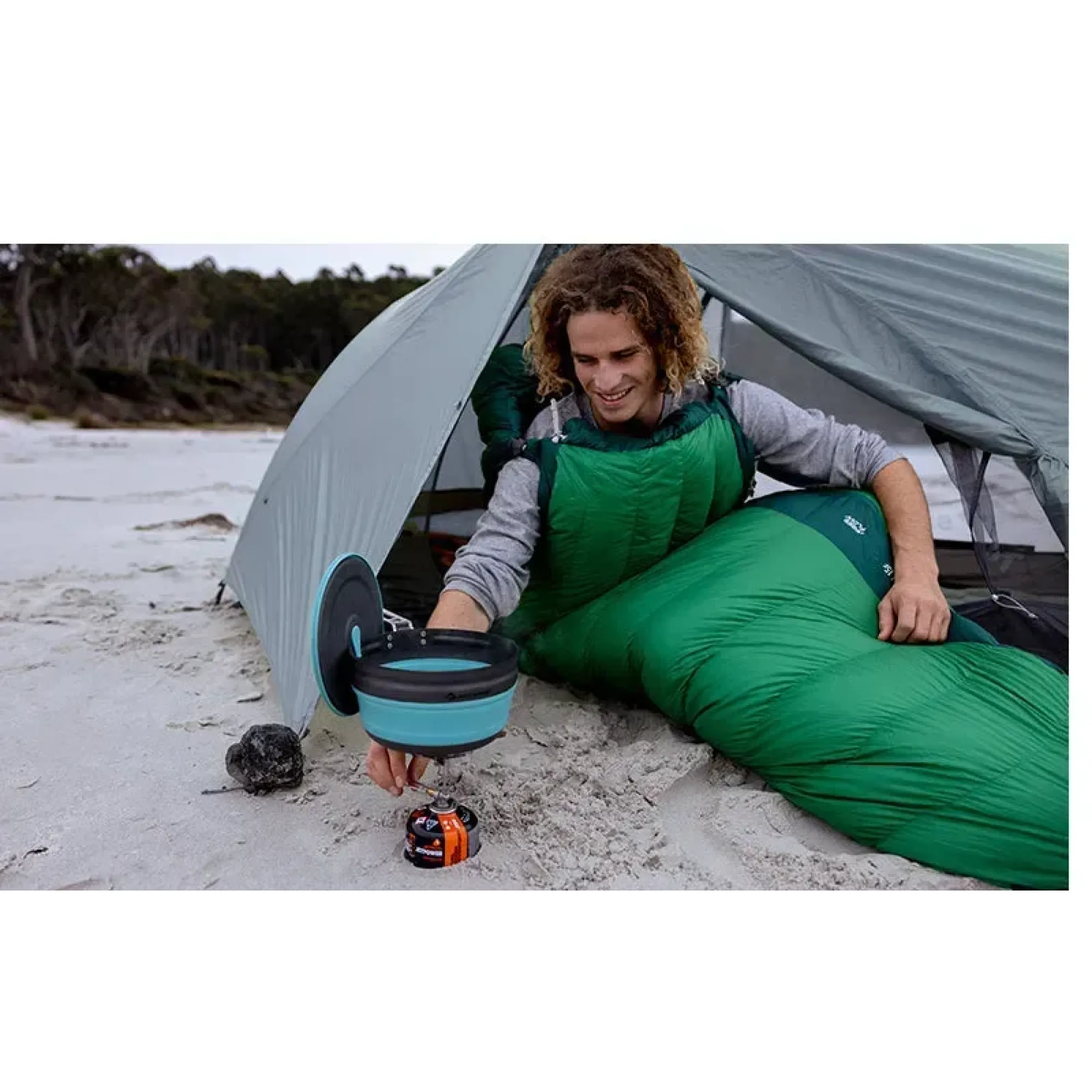 Каструля складна з чохлом Sea to Summit Frontier UL Collapsible Pot w/Sack, 2.2 L, Aqua Sea Blue (STS ACK025021-390202) - 5 - Robinzon.ua