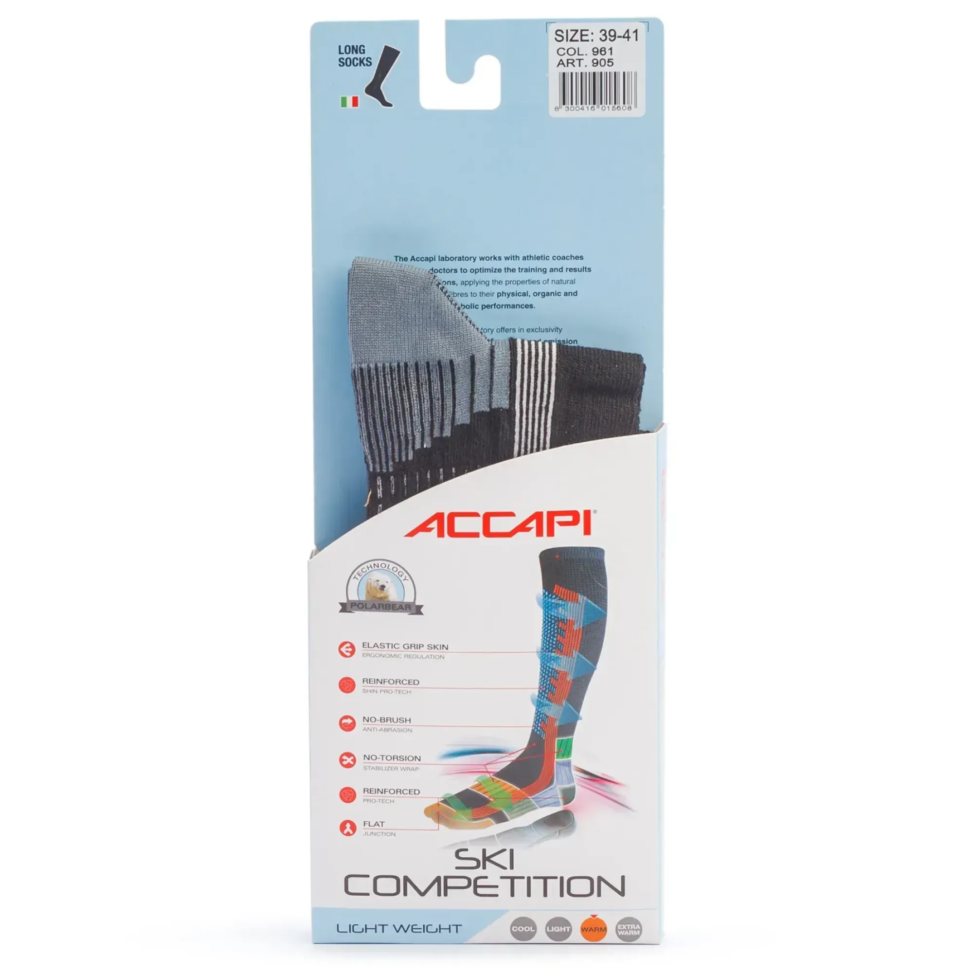 Термошкарпетки Accapi Ski Competition, Black/Grey, 39-41 (ACC H0905.961-II) - 2 - Robinzon.ua