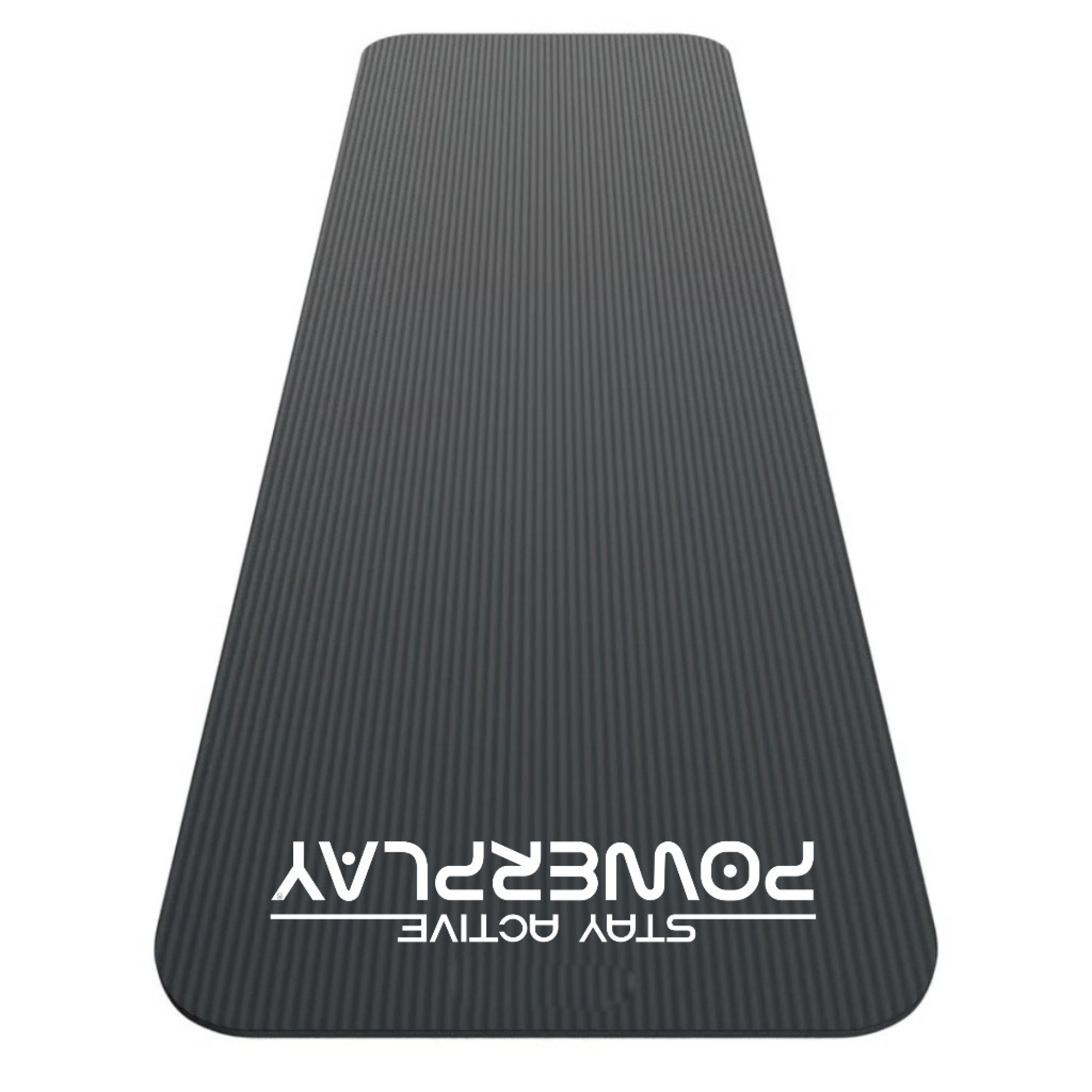 Коврик для йоги и фитнеса PowerPlay 4152 NBR Performance Mat Черный (183x61x1) - 2 - Robinzon.ua