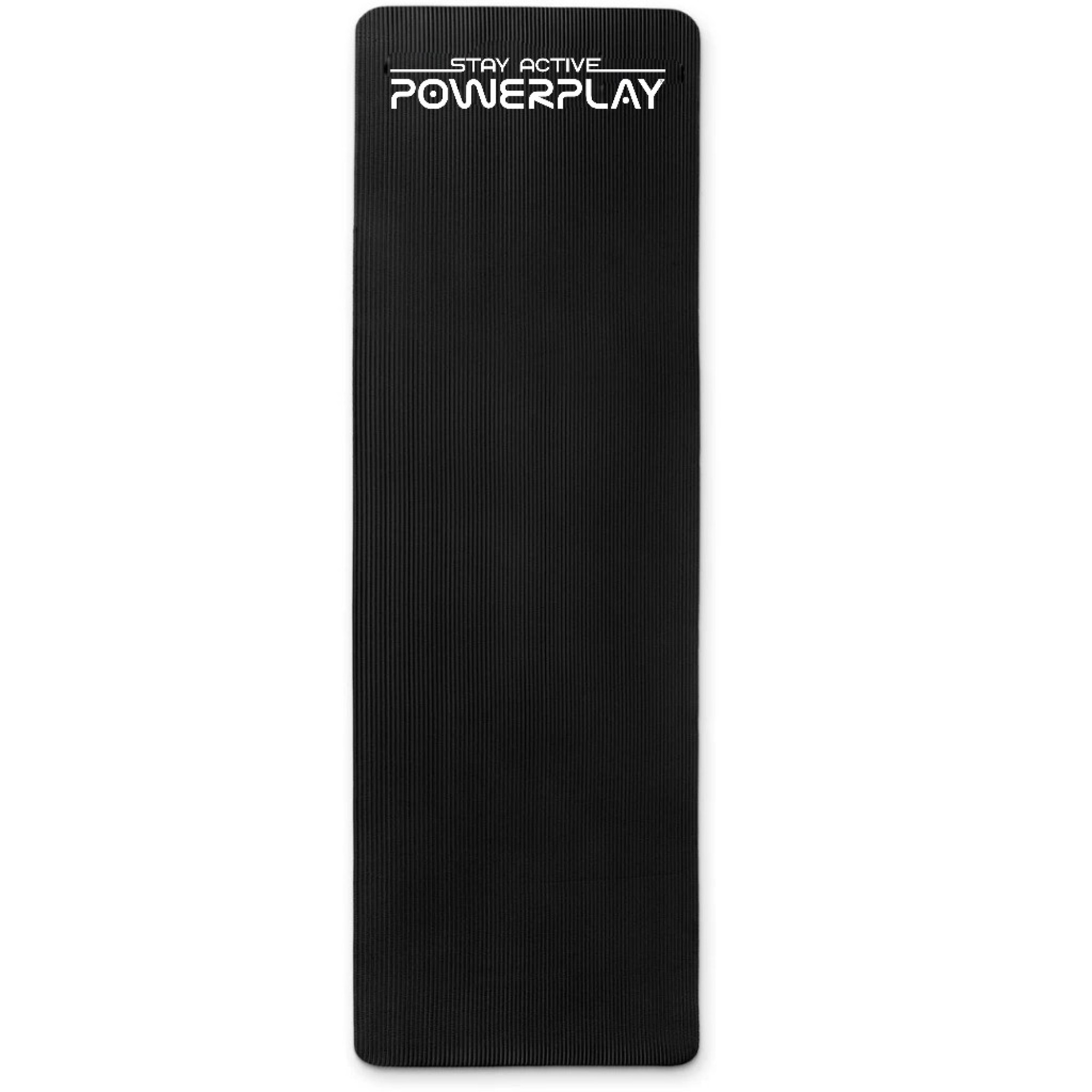 Коврик для йоги и фитнеса PowerPlay 4152 NBR Performance Mat Черный (183x61x1) - 3 - Robinzon.ua