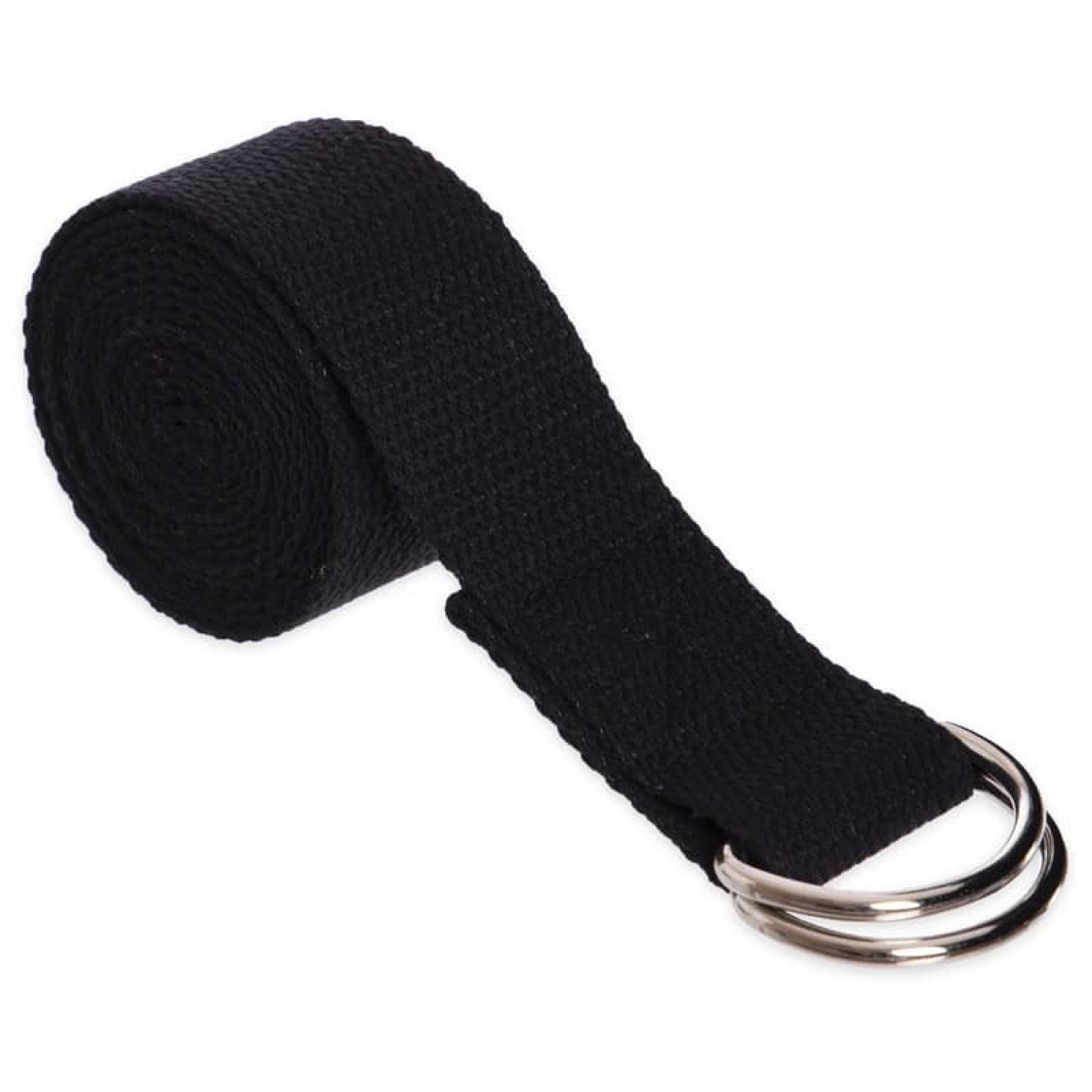 Ремень для йоги PowerPlay PP_4409 183*3.8см. Черный - 1 - Robinzon.ua