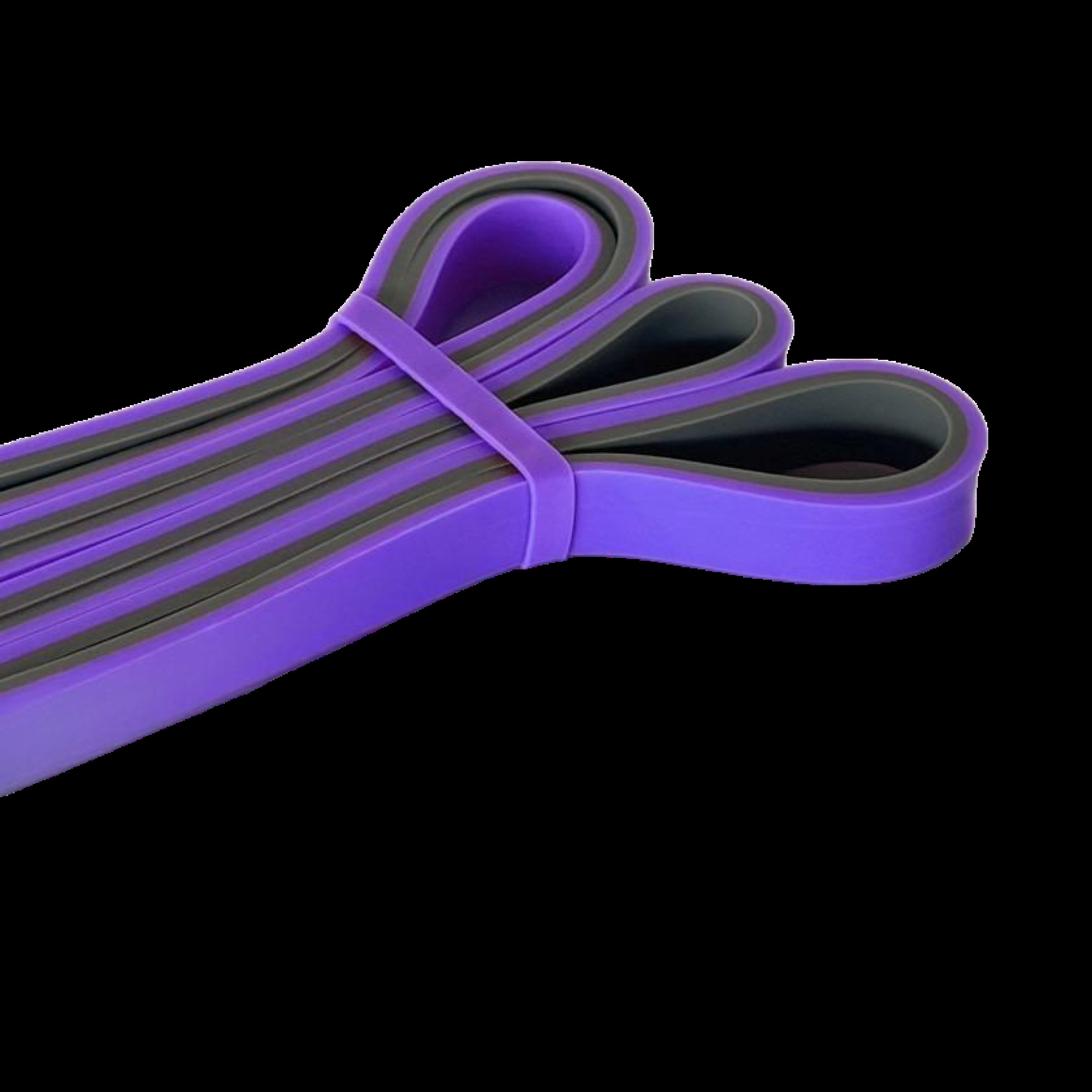 Еспандер-петля (гумка для фітнесу і кроссфіту) PowerPlay 4116 Double Colors Фіолетово/Сіра (14-23 кг) - 2 - Robinzon.ua