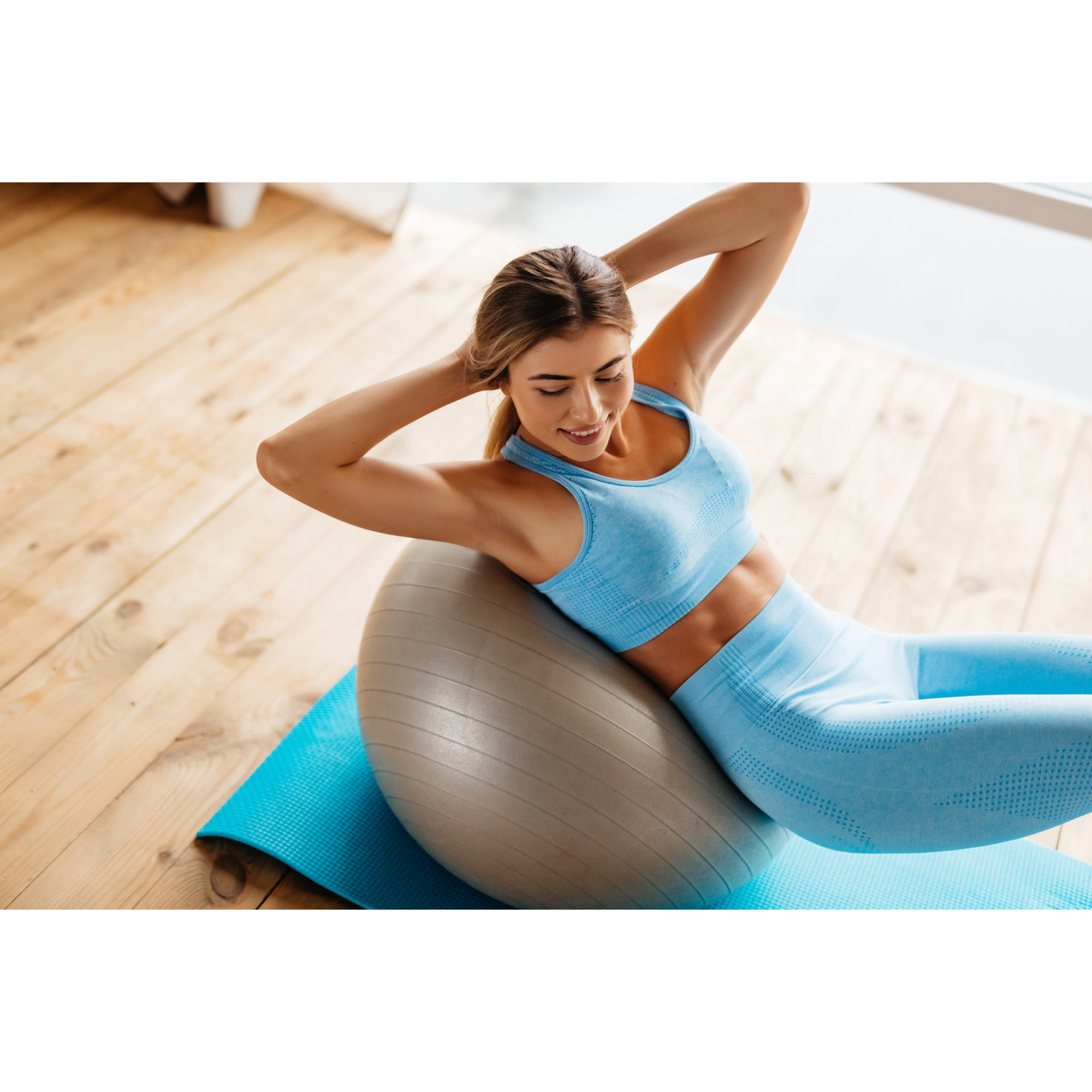 М'яч для фітнесу (фітбол) PowerPlay 4001 &Oslash;65 cm Gymball Сірий + насос - 3 - Robinzon.ua