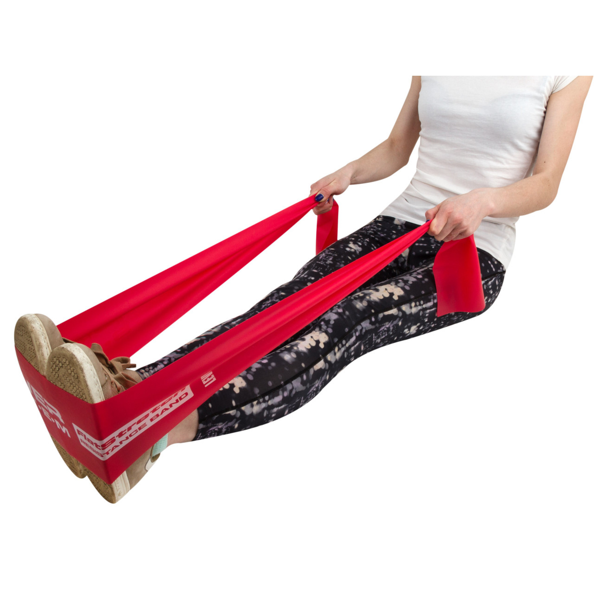 Лента-эспандер Power System PS-4122 Flat Stretch Band Level 2 Red - 4 - Robinzon.ua