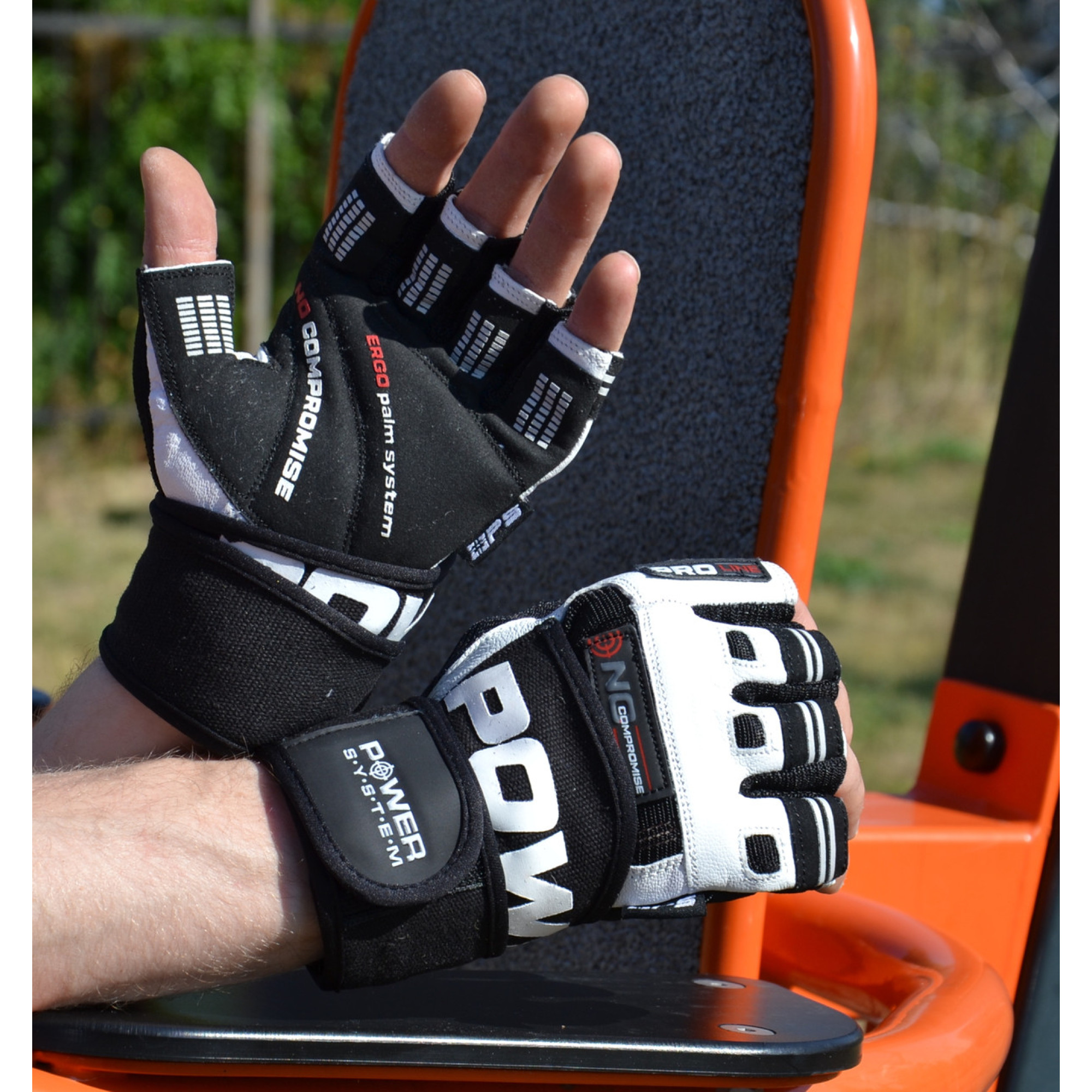 Перчатки для фитнеса и тяжелой атлетики Power System PS-2700 No Compromise Black/White S - 5 - Robinzon.ua