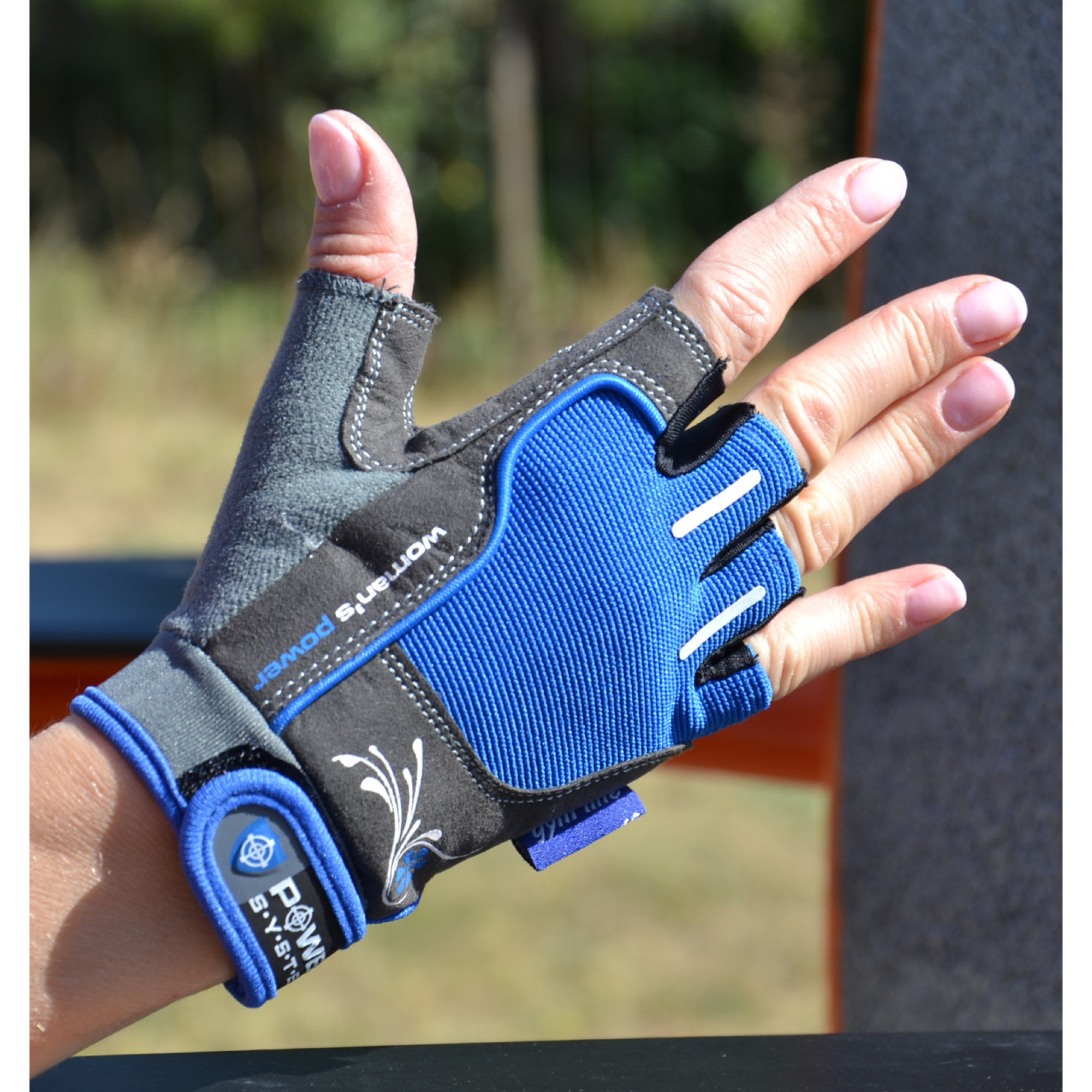 Рукавички для фітнесу та важкої атлетики Power System PS-2570 Woman’s Power жіночі Blue XS - 3 - Robinzon.ua