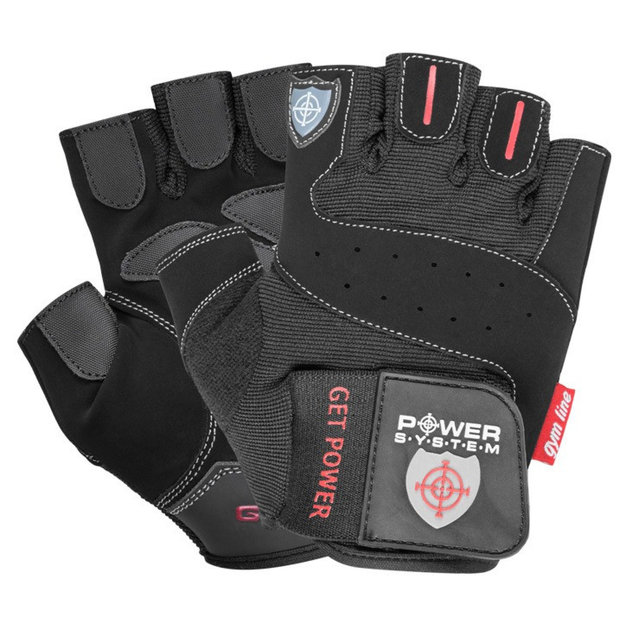 Рукавиці для фітнесу та важкої атлетики Power System PS-2550 Get Power Black M - Robinzon.ua