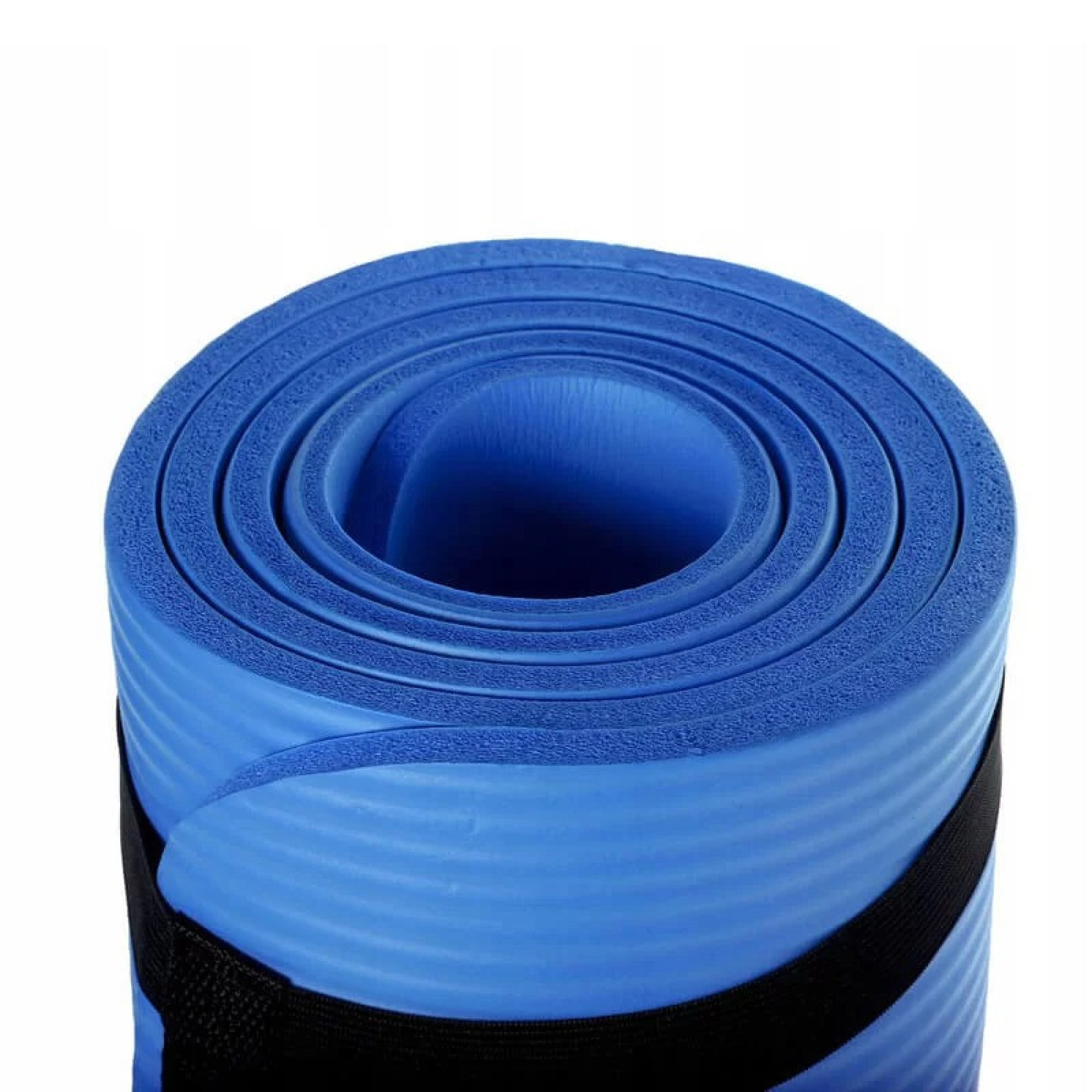 Килимок для йоги та фітнесу Power System PS-4017 NBR Fitness Yoga Mat Plus Blue (180х61х1) - 6 - Robinzon.ua