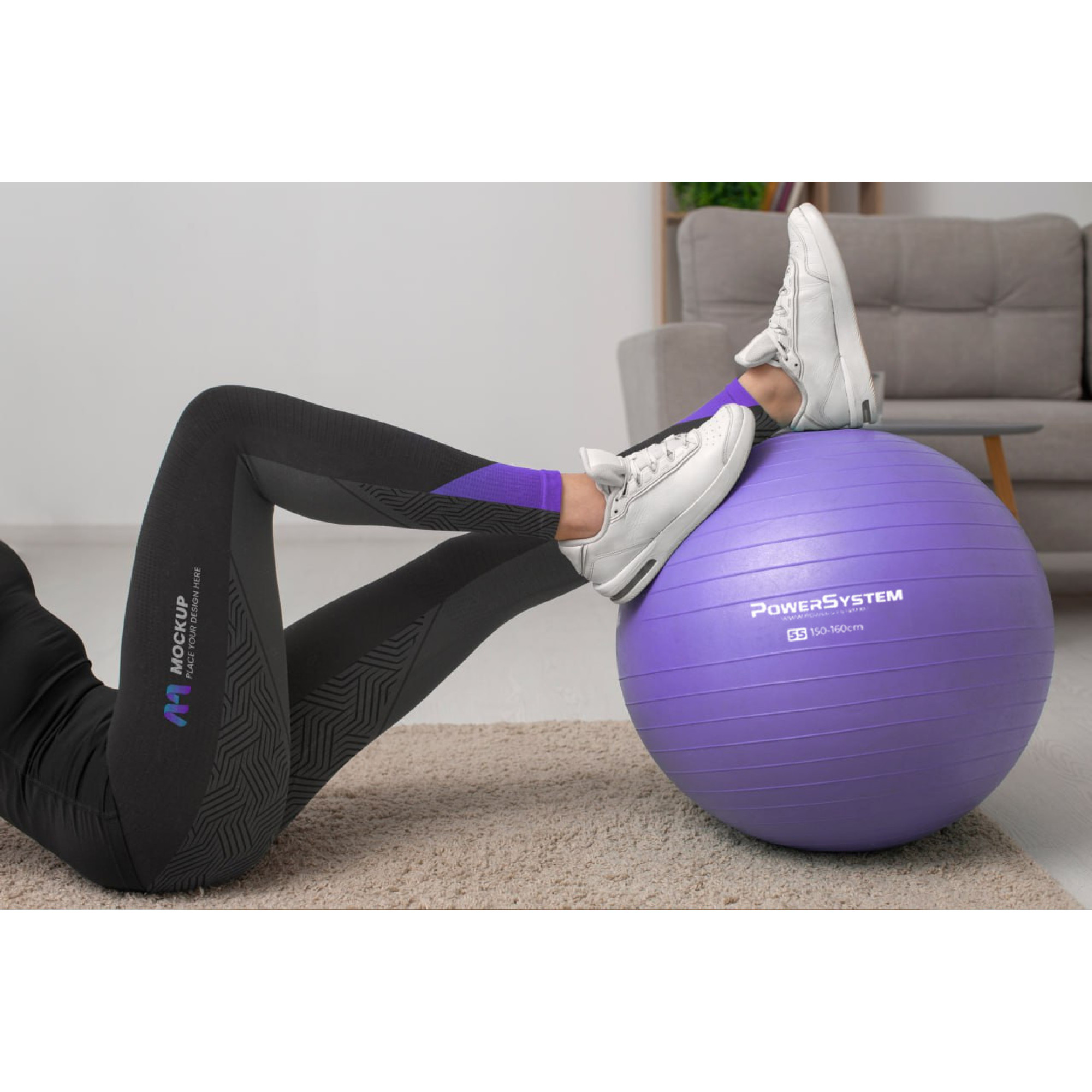 Мяч для фитнеса (фитбол) Power System PS-4013 &Oslash;75 cm PRO Gymball Purple - 1 - Robinzon.ua