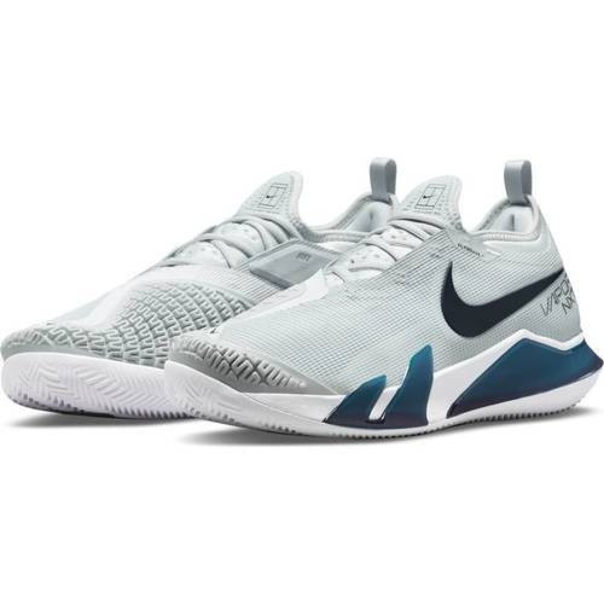 Кросівки чоловічі Nike REACT VAPOR NXT clay play plathinum/white (42.5) 9 CV0726-007 42.5 - Robinzon.ua