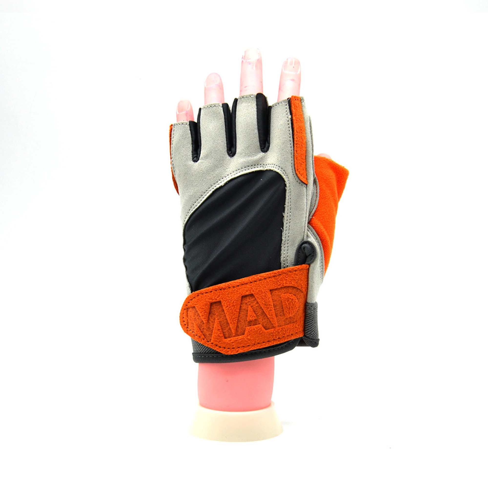 Перчатки для фитнеса и тяжелой атлетики MadMax MFG-850 Crazy Grey/Orange S - 1 - Robinzon.ua