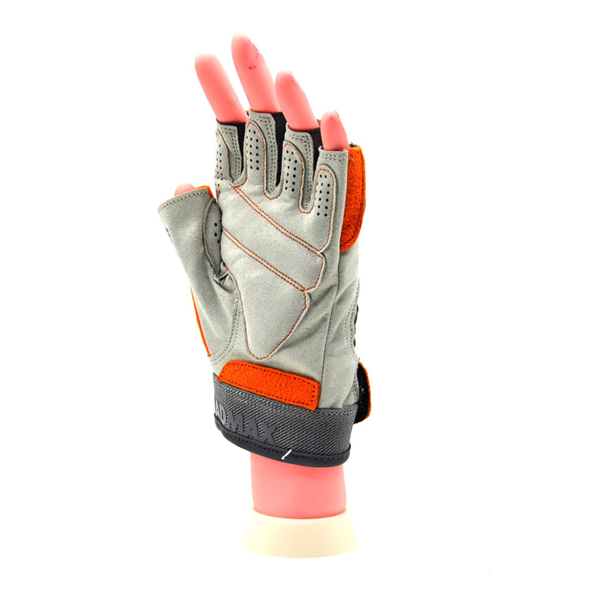 Перчатки для фитнеса и тяжелой атлетики MadMax MFG-850 Crazy Grey/Orange S - 2 - Robinzon.ua