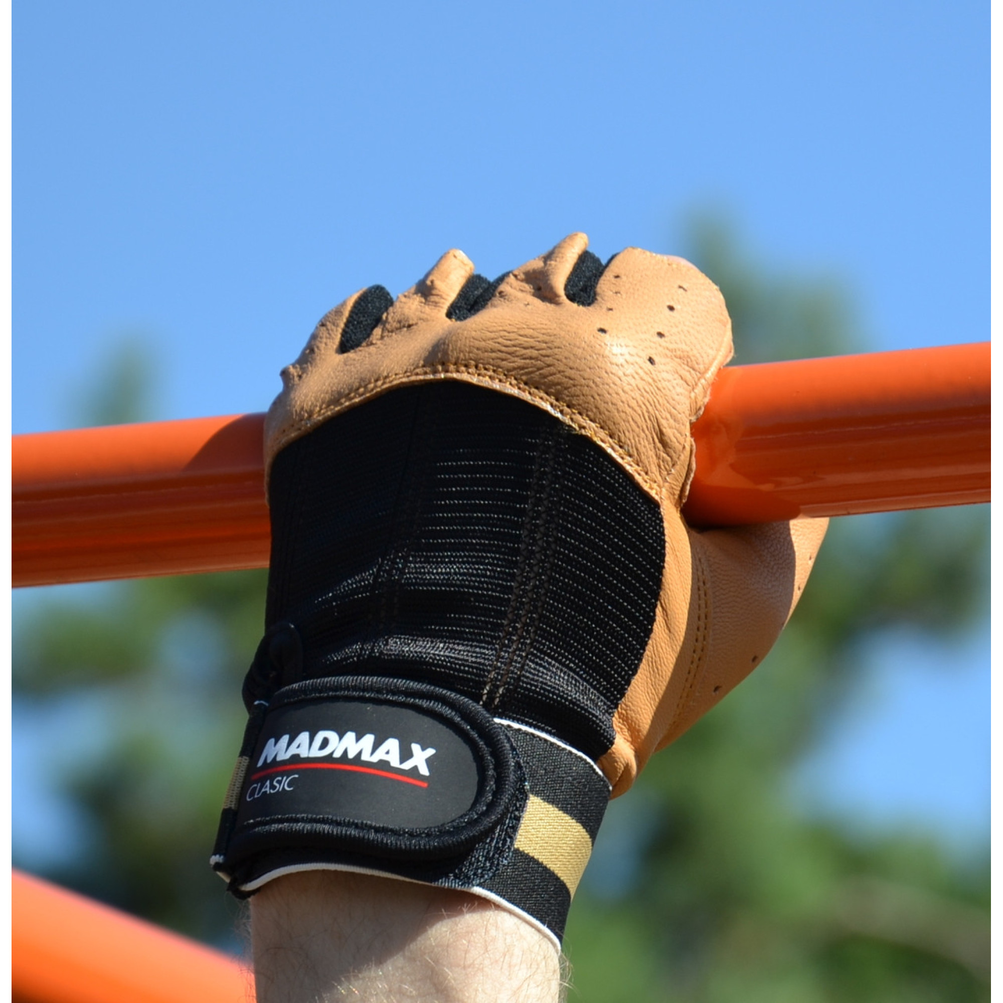 Перчатки для фитнеса и тяжелой атлетики MadMax MFG-248 Clasic Brown S - 4 - Robinzon.ua