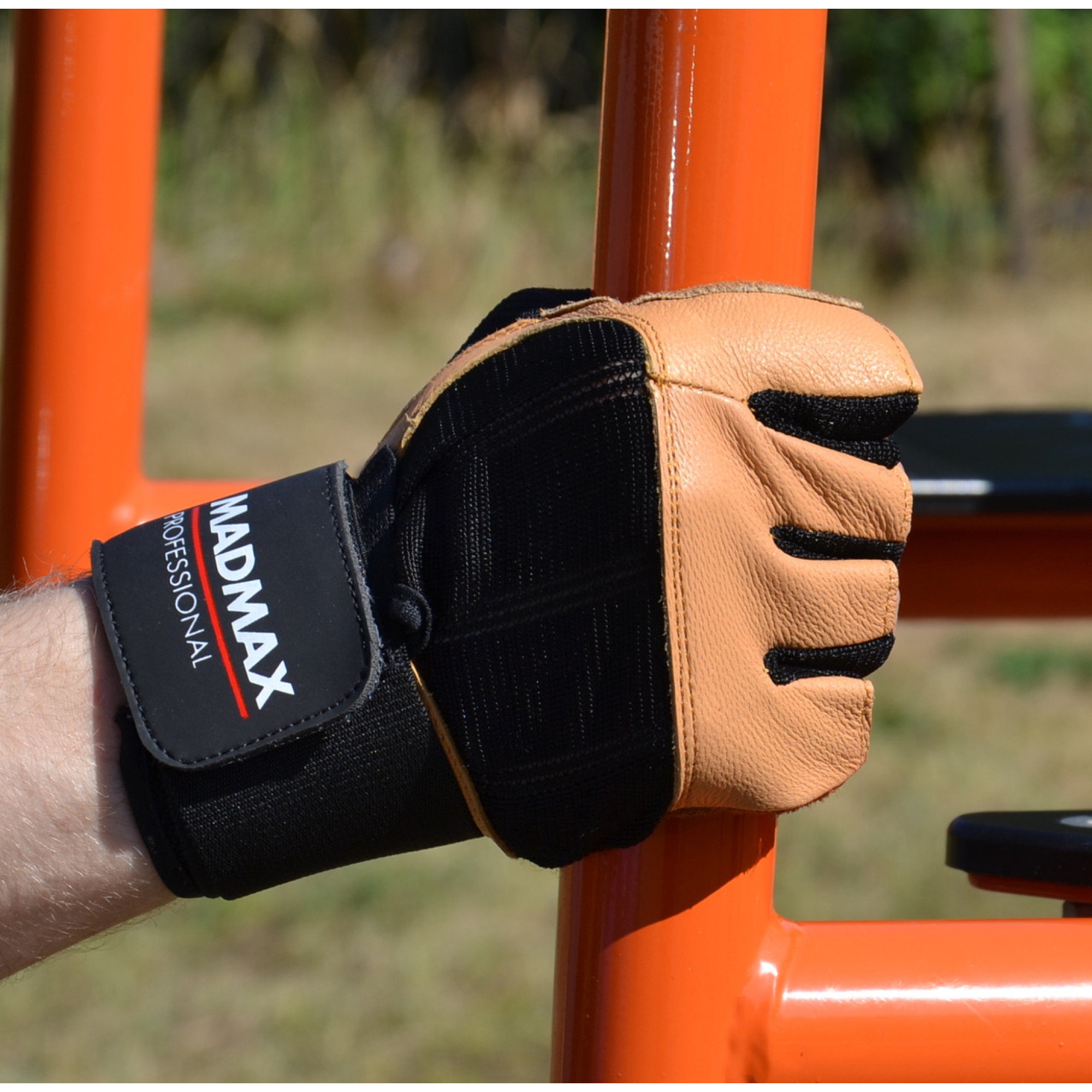 Перчатки для фитнеса и тяжелой атлетики MadMax MFG-269 Professional Brown XXL - 4 - Robinzon.ua