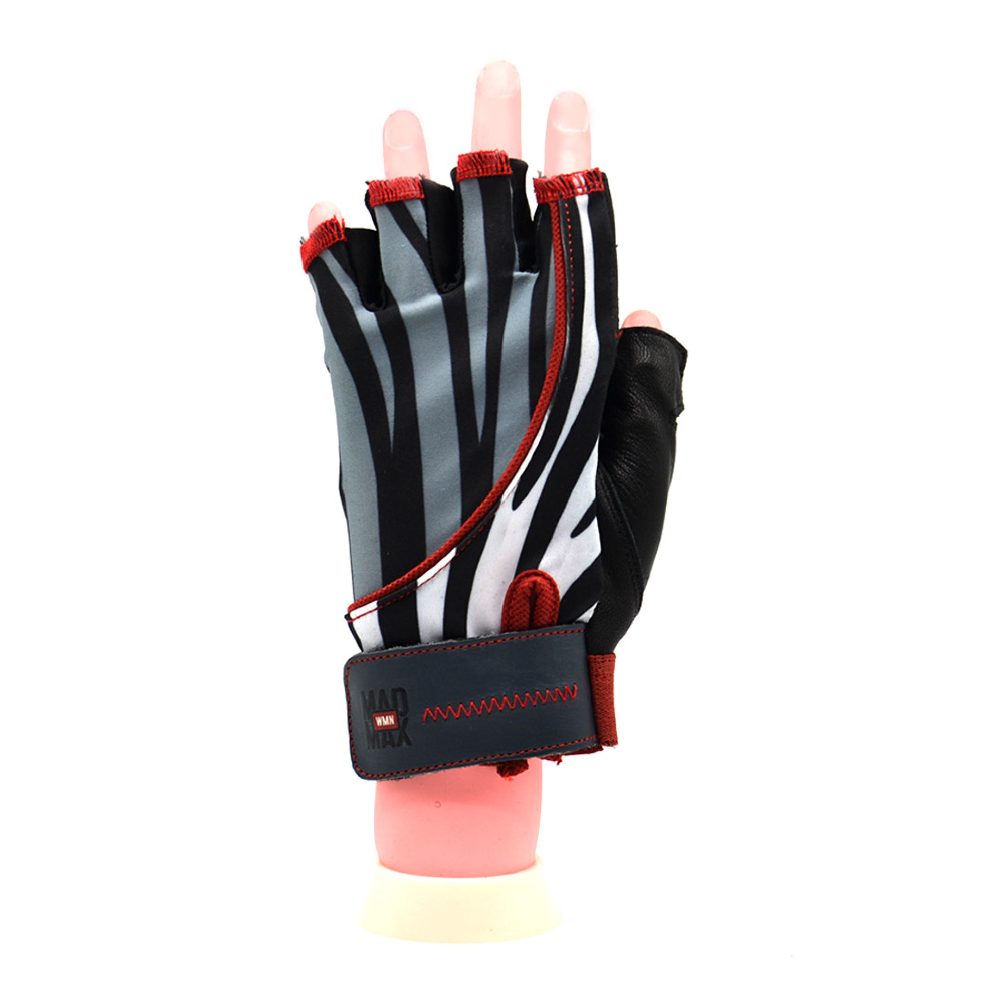 Перчатки для фитнеса и тяжелой атлетики MadMax MFG-911 Nine-eleven Zebra B&amp;W zebra S - 1 - Robinzon.ua