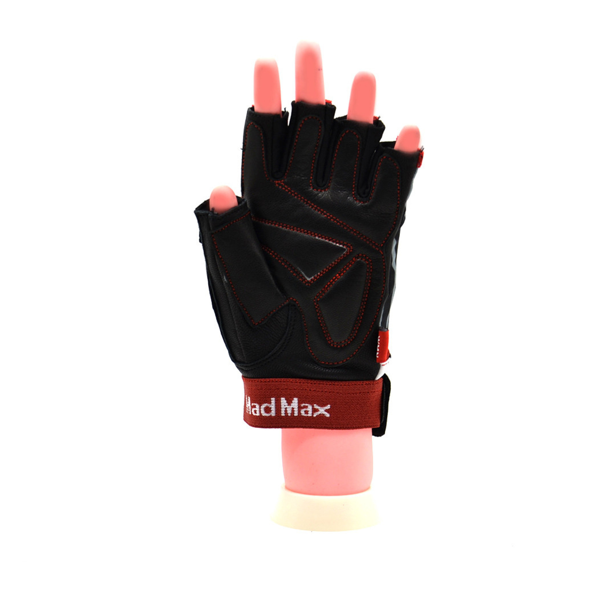 Перчатки для фитнеса и тяжелой атлетики MadMax MFG-911 Nine-eleven Zebra B&amp;W zebra S - 4 - Robinzon.ua