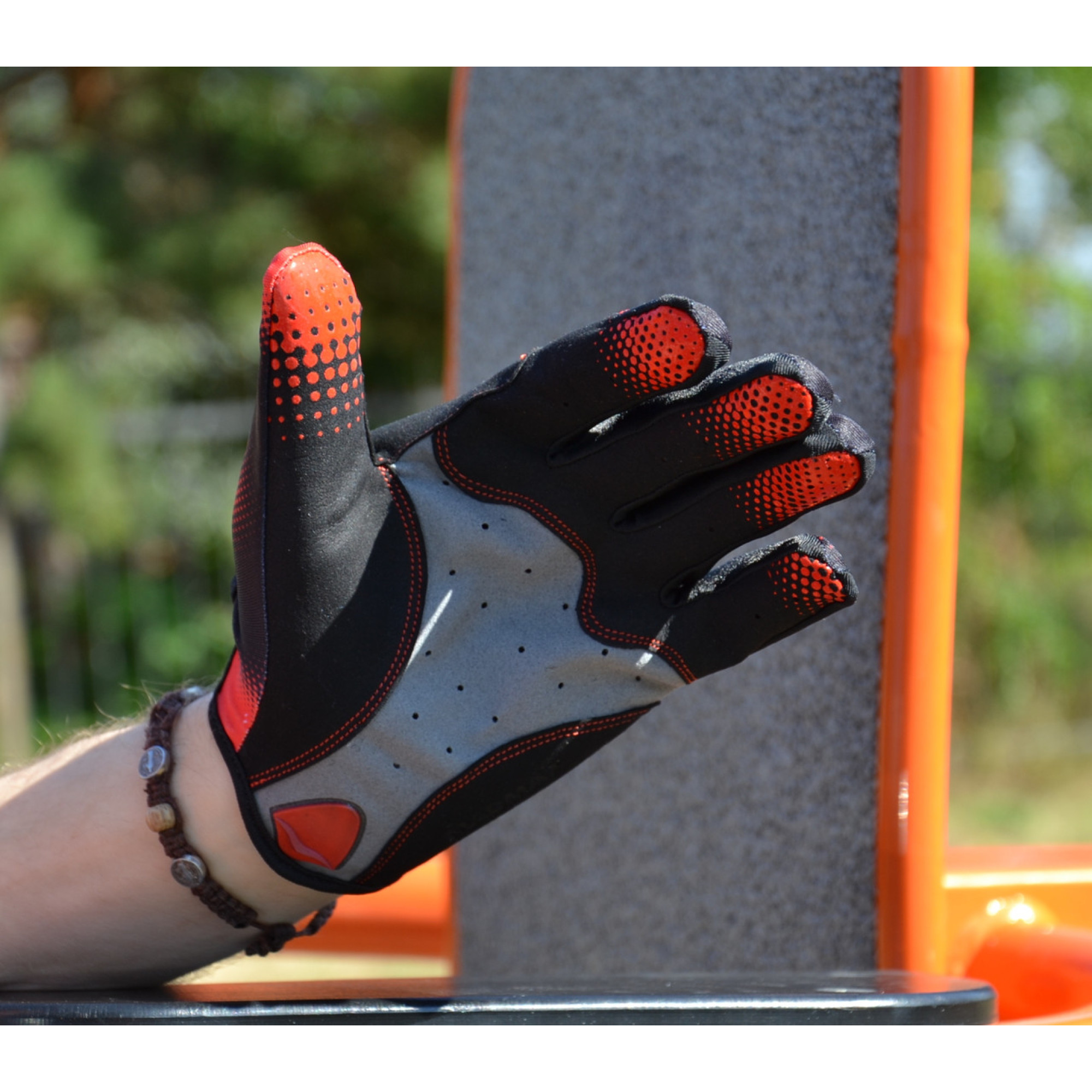 Рукавички для фітнесу та важкої атлетики MadMax MXG-101 X Gloves Black/Grey/Red M - 5 - Robinzon.ua