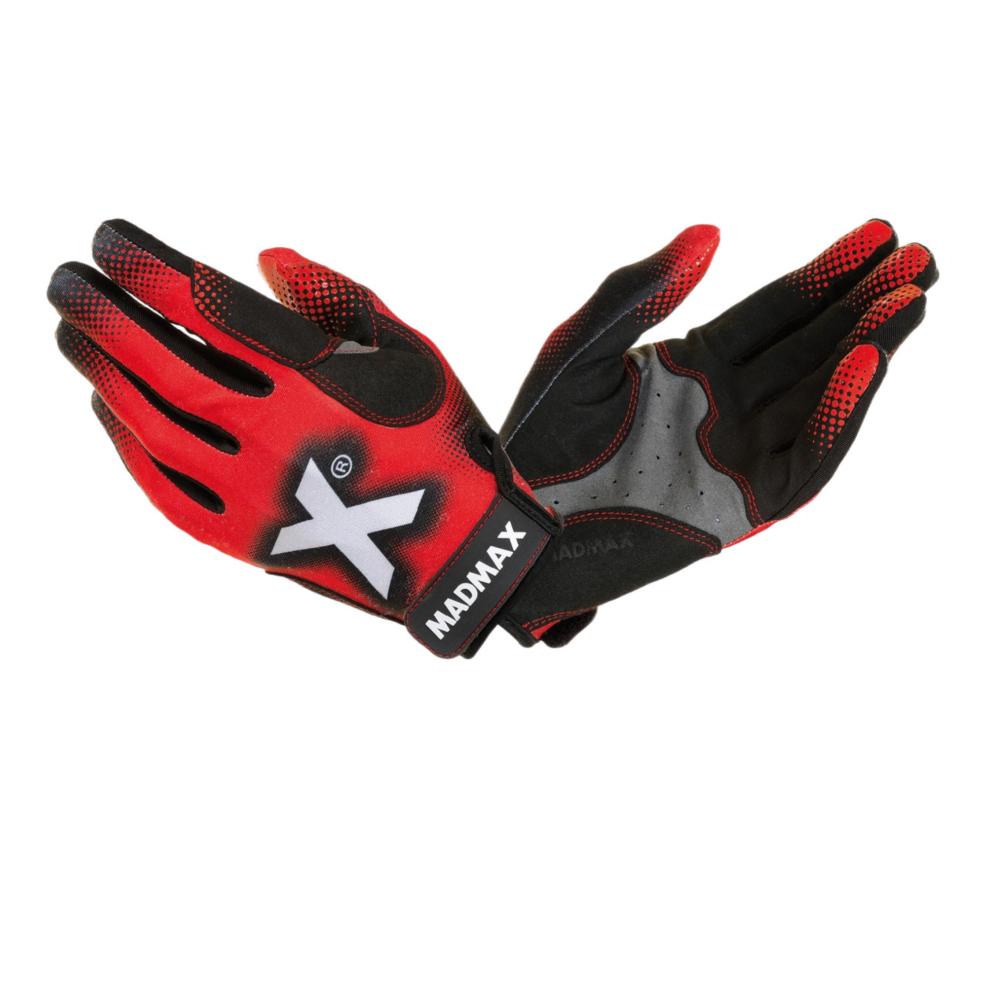 Рукавички для фітнесу та важкої атлетики MadMax MXG-101 X Gloves Black/Grey/Red M - Robinzon.ua