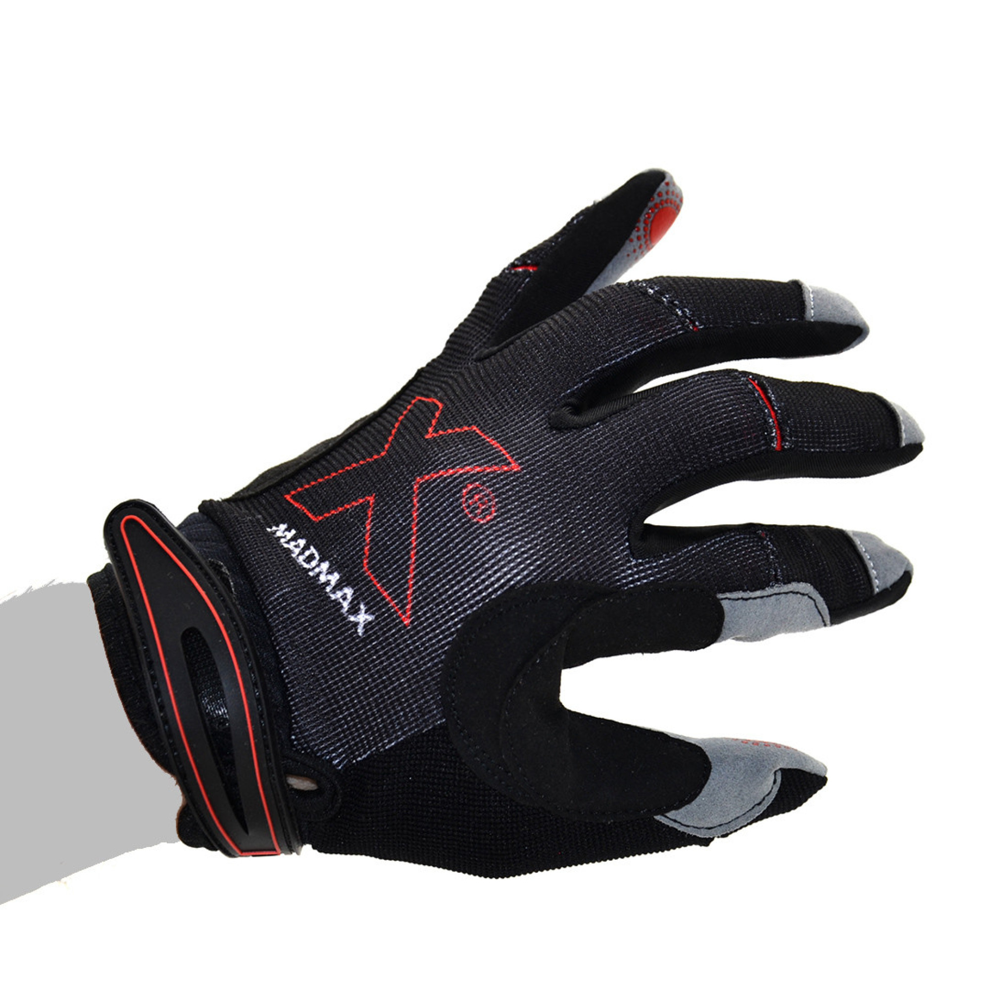 Рукавички для фітнесу та важкої атлетики MadMax MXG-103 X Gloves Black/Grey XL - 6 - Robinzon.ua