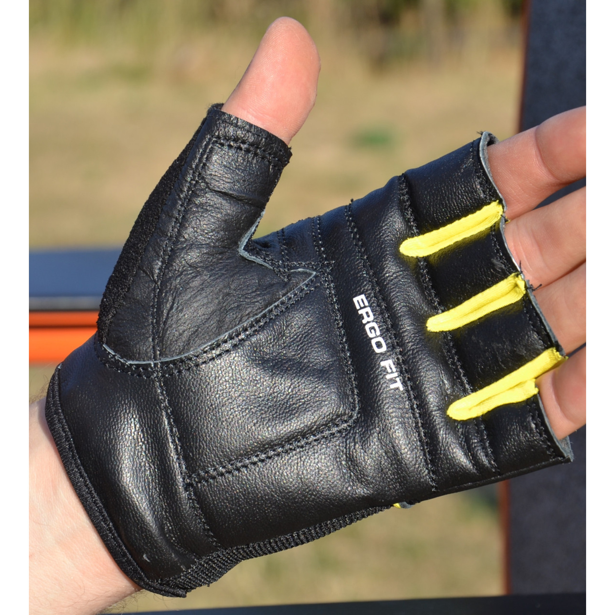 Рукавички для фітнесу та важкої атлетики PowerPlay 9058 Energy чорно-жовті L - 2 - Robinzon.ua