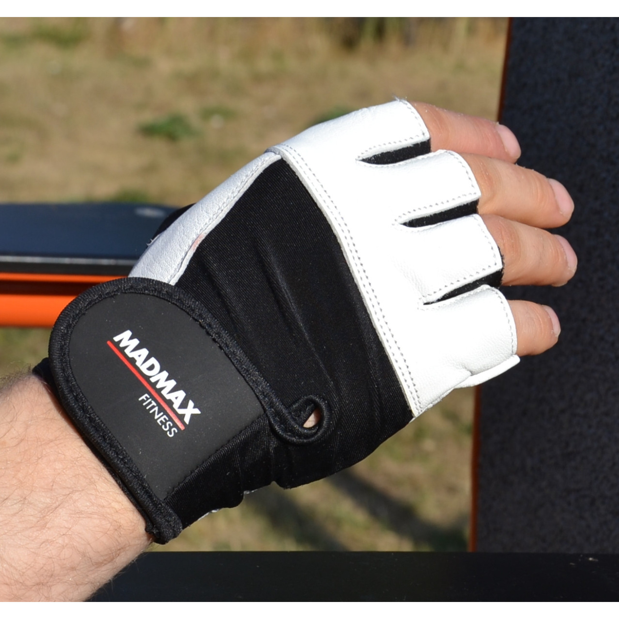 Рукавички для фітнесу MadMax MFG-444 Fitness White M - 1 - Robinzon.ua