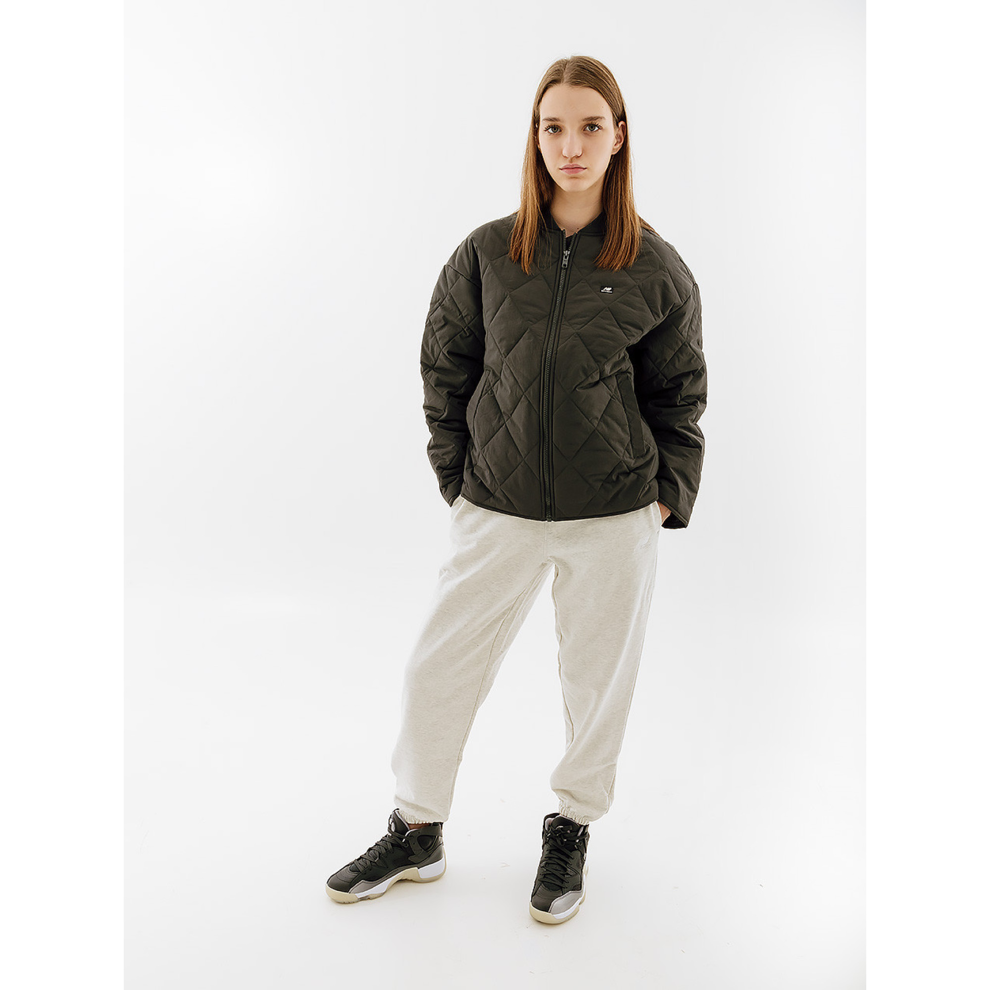 Жіночі штани New Balance Athletics Remastered Сірий L (7dWP31503SAH L) - 2 - Robinzon.ua