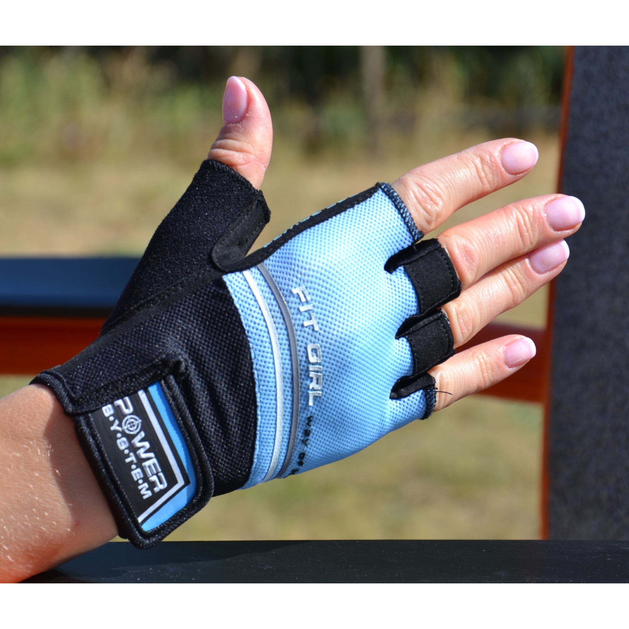 Рукавички для фітнесу та важкої атлетики Power System PS-2920 Fit Girl Evo Blue M - 4 - Robinzon.ua