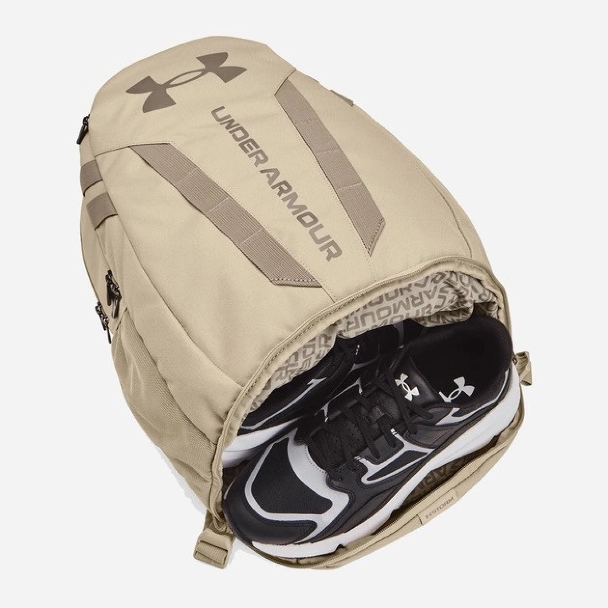 Рюкзак UA Hustle 5.0 Backpack 29L Бежевий 21х51х16 см (1361176-289) - 3 - Robinzon.ua