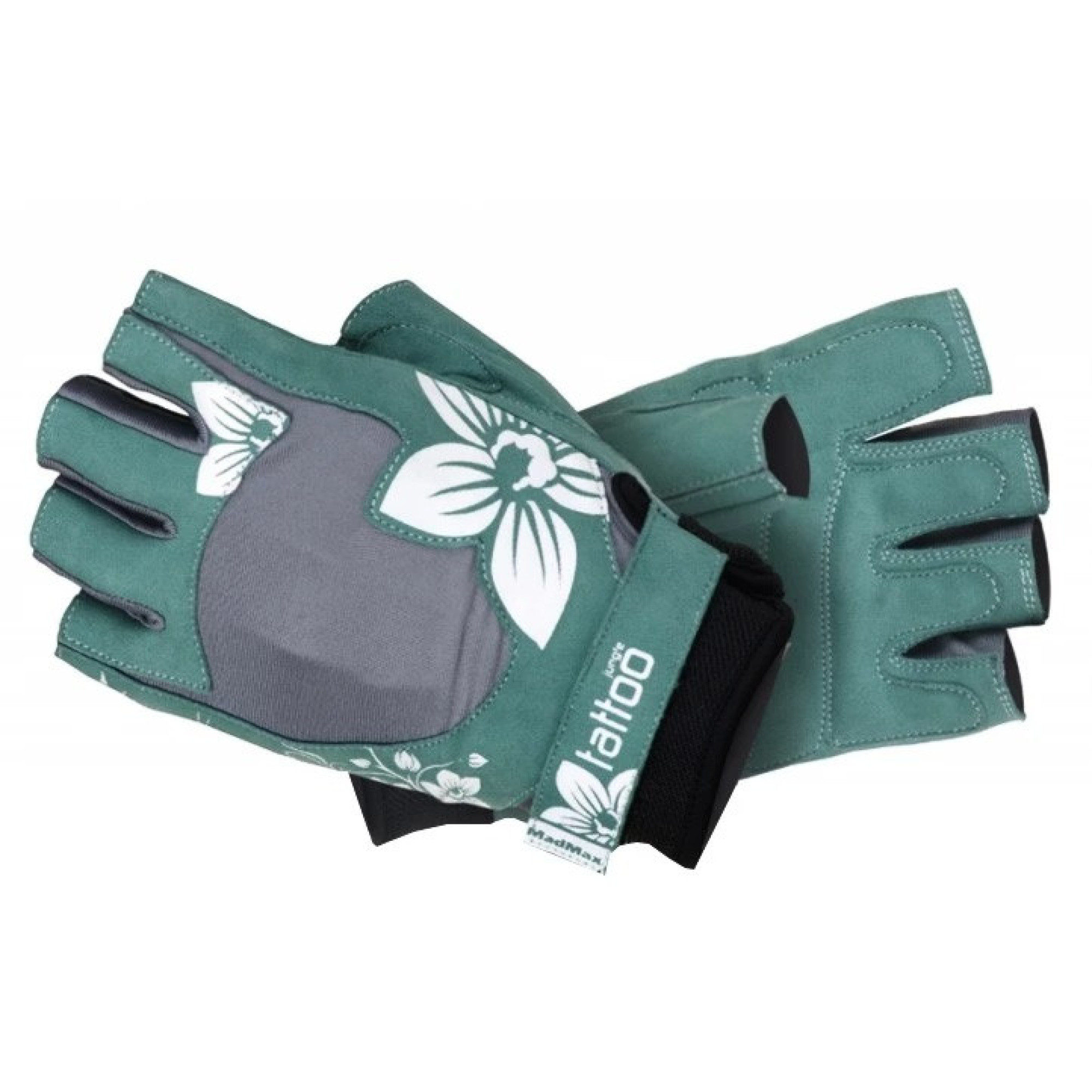 Рукавички для фітнесу і важкої атлетики MadMax MFG-710 Jungle Green/Cream L - Robinzon.ua